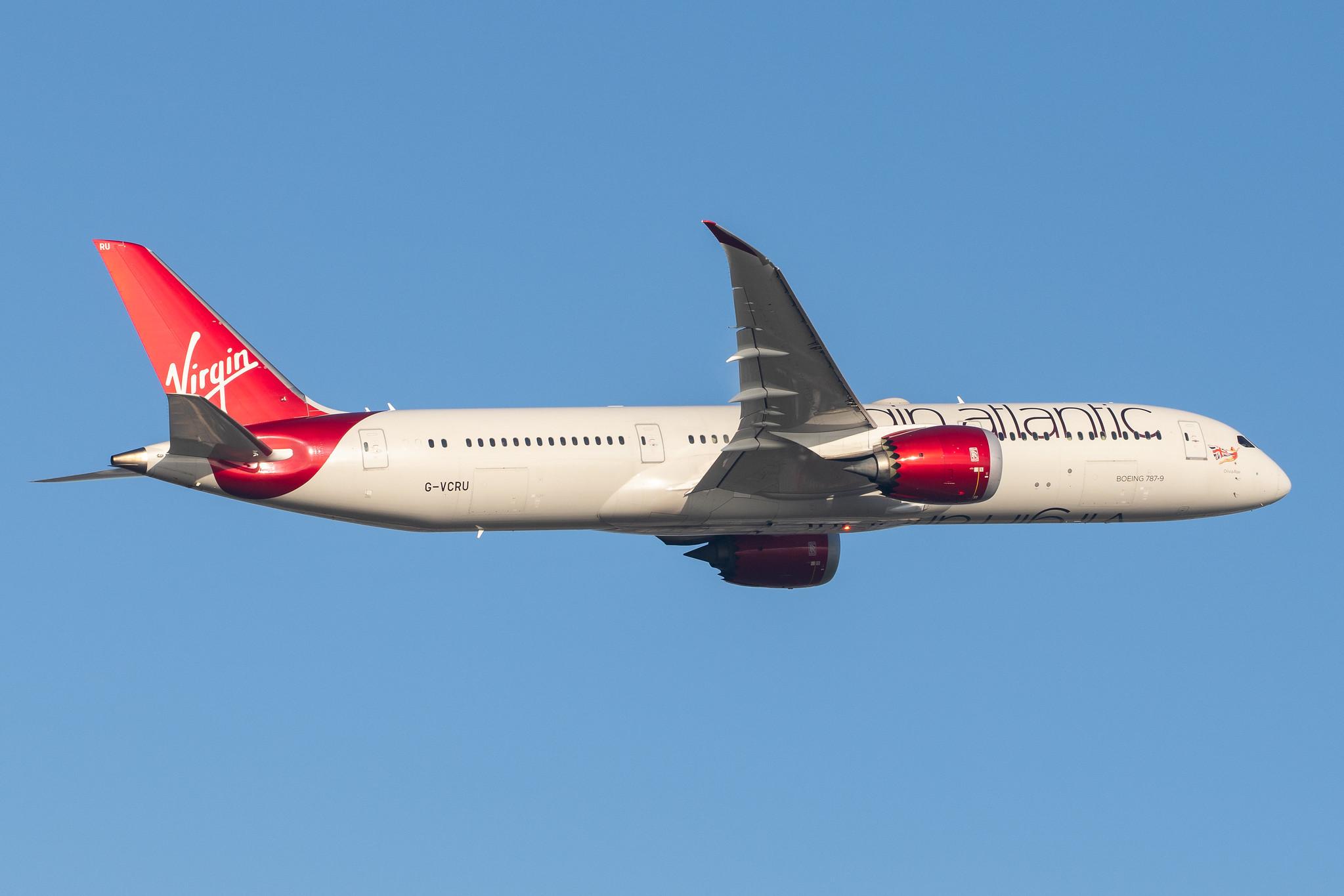 London Heathrow Airport: Virgin Atlantic (VS / VIR) |  Boeing 787-9 Dreamliner B789 | G-VCRU | MSN 37972