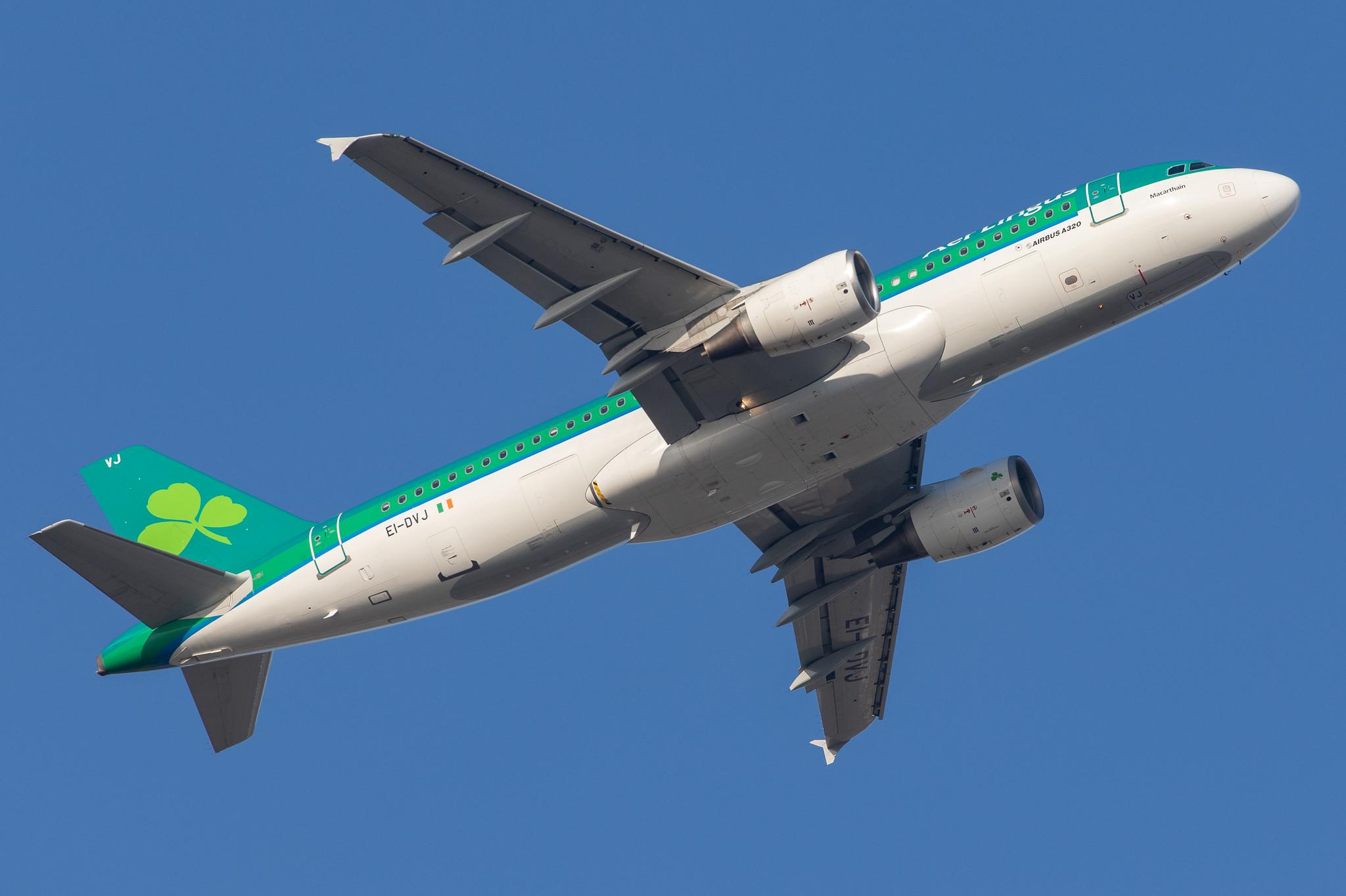 London Heathrow Airport: Aer Lingus (EI / EIN) |  Airbus A320-214 A320 | EI-DVJ | MSN 3857