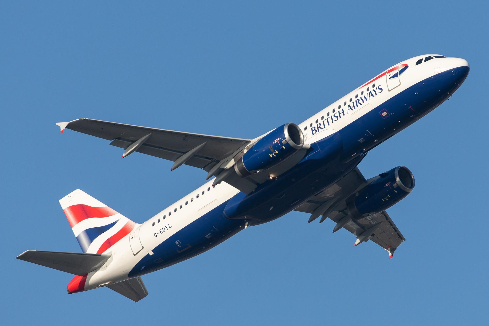 London Heathrow Airport: British Airways (BA / BAW) |  Airbus A320-232 A320 | G-EUYL | MSN 4725