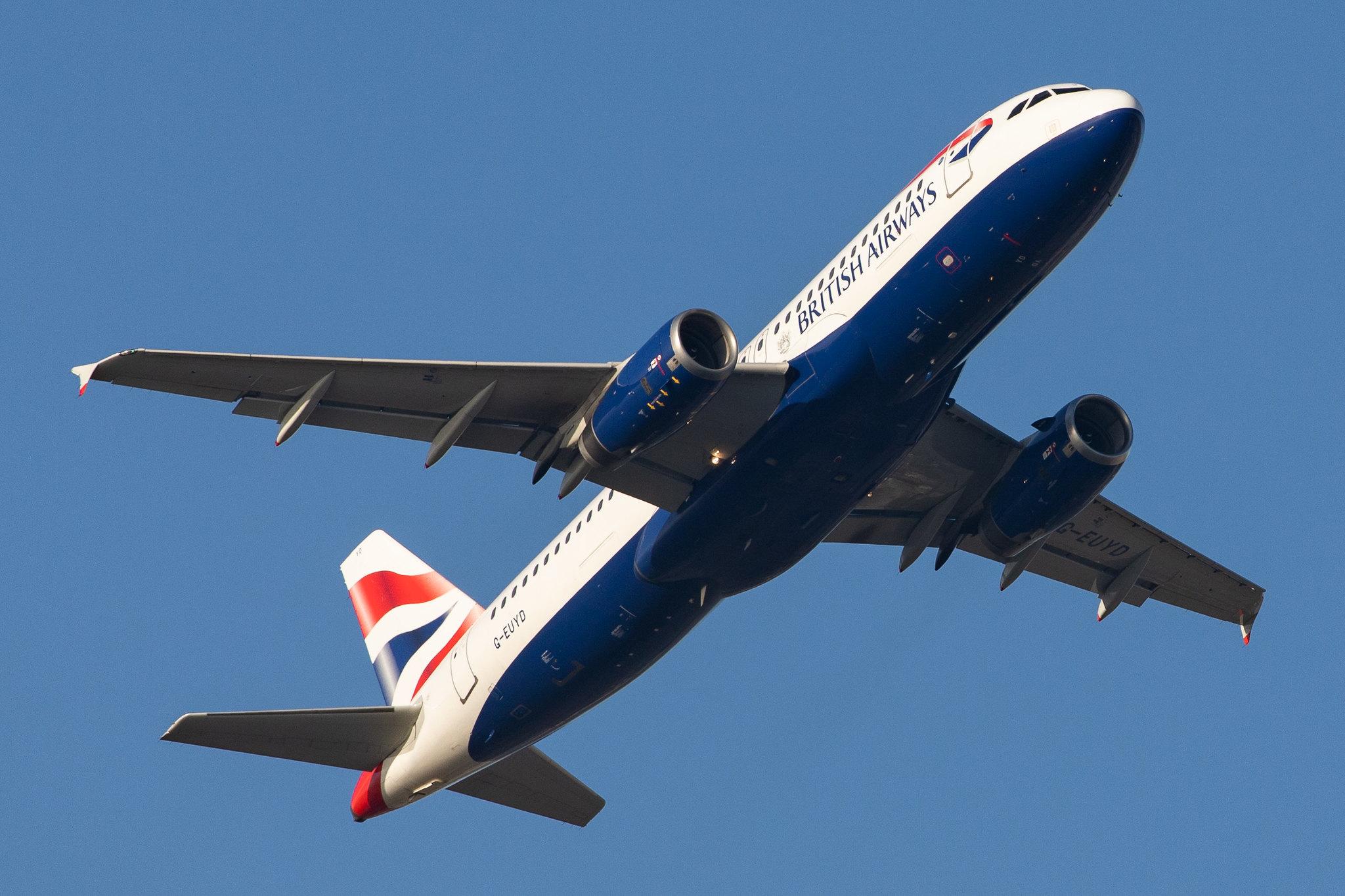 London Heathrow Airport: British Airways (BA / BAW) |  Airbus A320-232 A320 | G-EUYD | MSN 3726