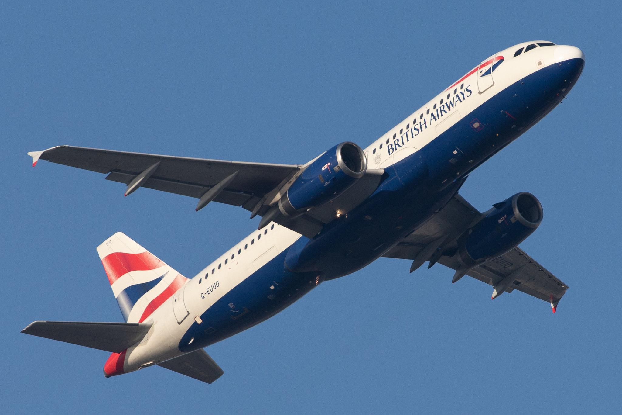 London Heathrow Airport: British Airways (BA / BAW) |  Airbus A320-232 A320 | G-EUUO | MSN 1958