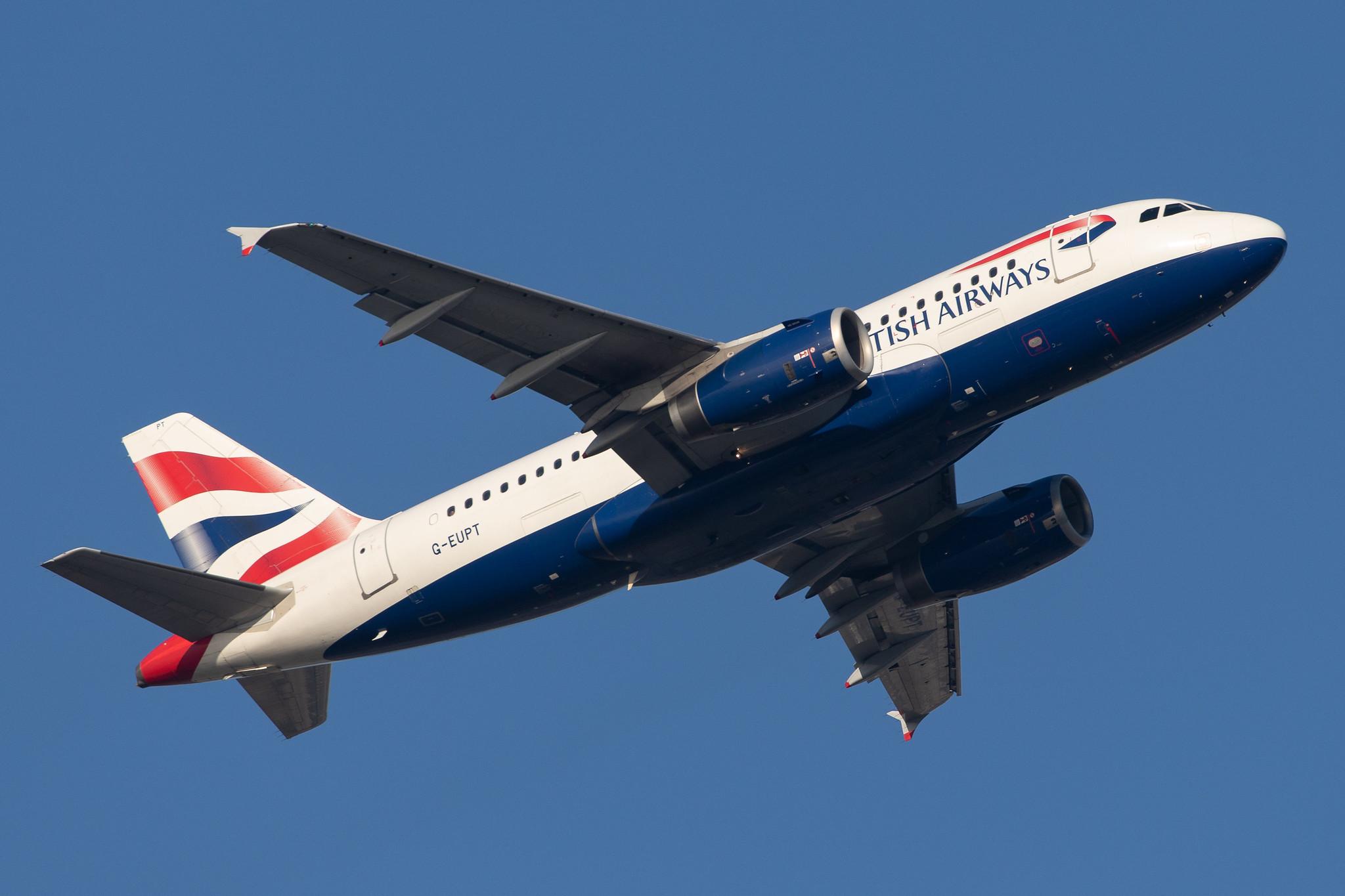 London Heathrow Airport: British Airways (BA / BAW) |  Airbus A319-131 A319 | G-EUPT | MSN 1380