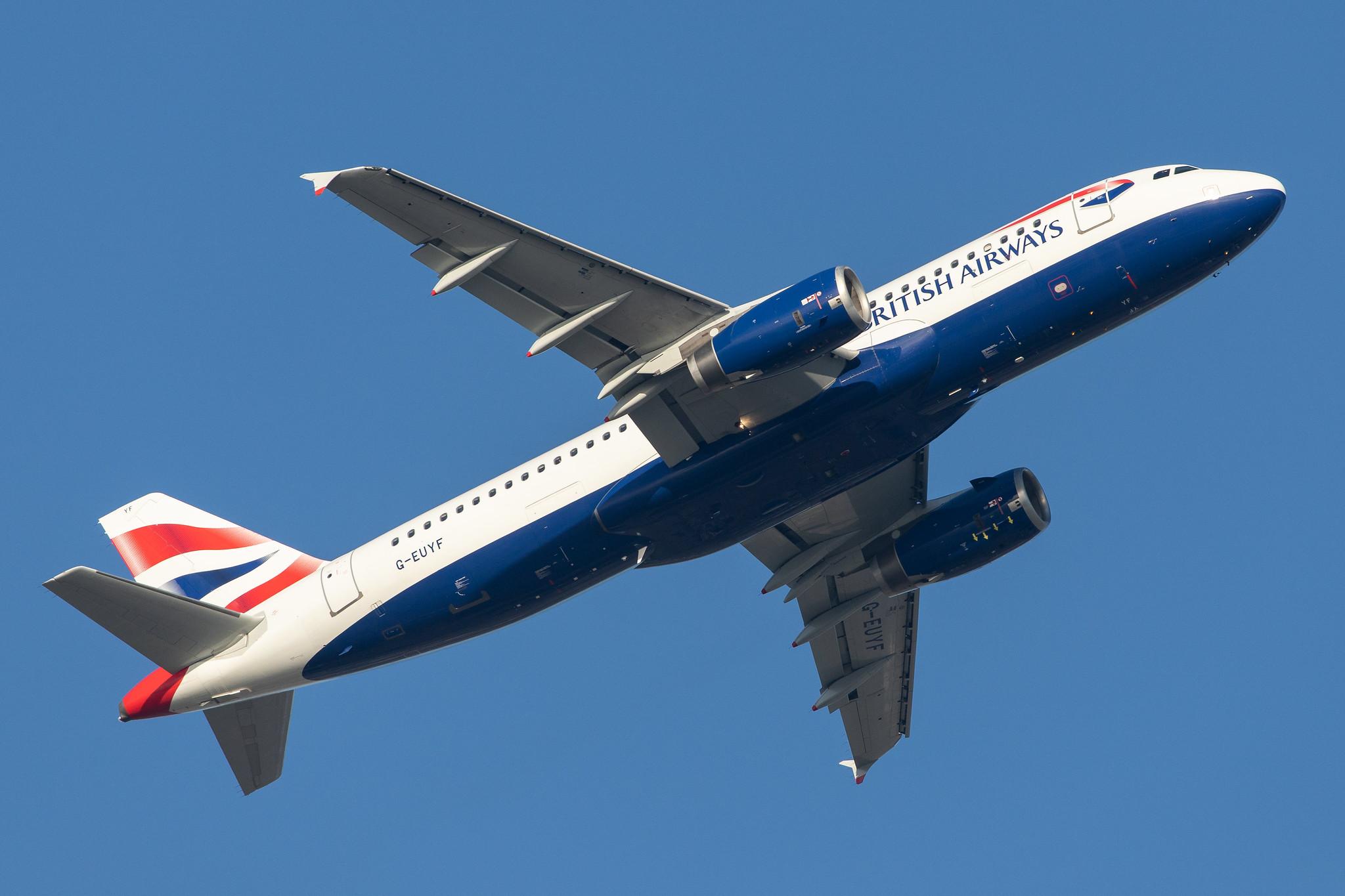London Heathrow Airport: British Airways (BA / BAW) |  Airbus A320-232 A320 | G-EUYF | MSN 4185