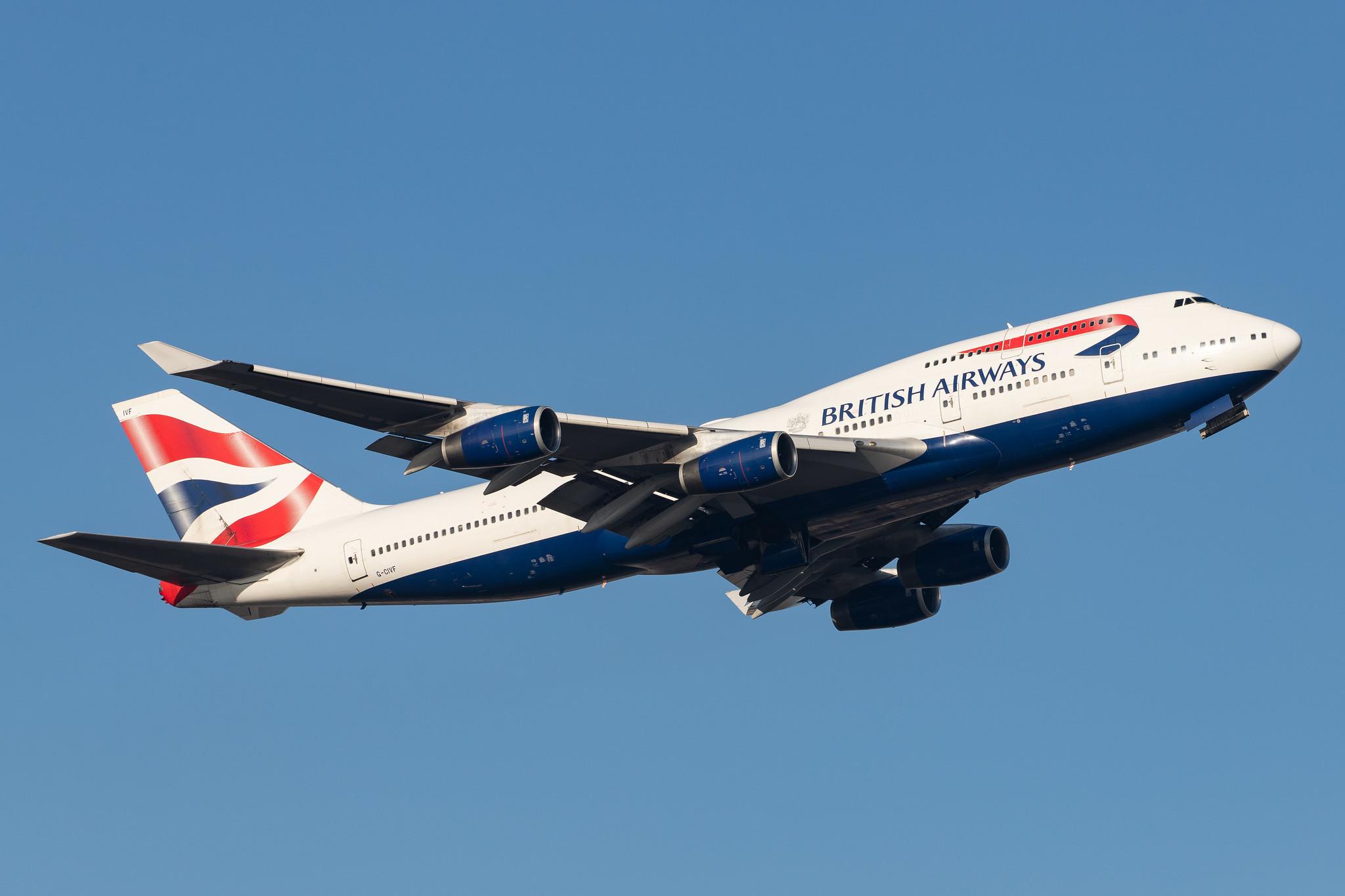 London Heathrow Airport: British Airways (BA / BAW) |  Boeing 747-436 B744 | G-CIVF | MSN 25434