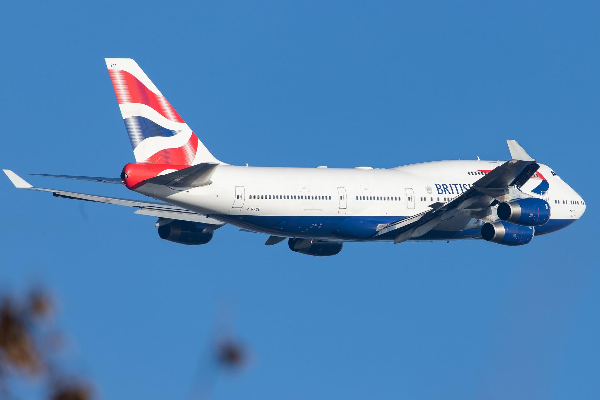 London Heathrow Airport: British Airways (BA / BAW) |  Boeing 747-436 B744 | G-BYGE | MSN 28858