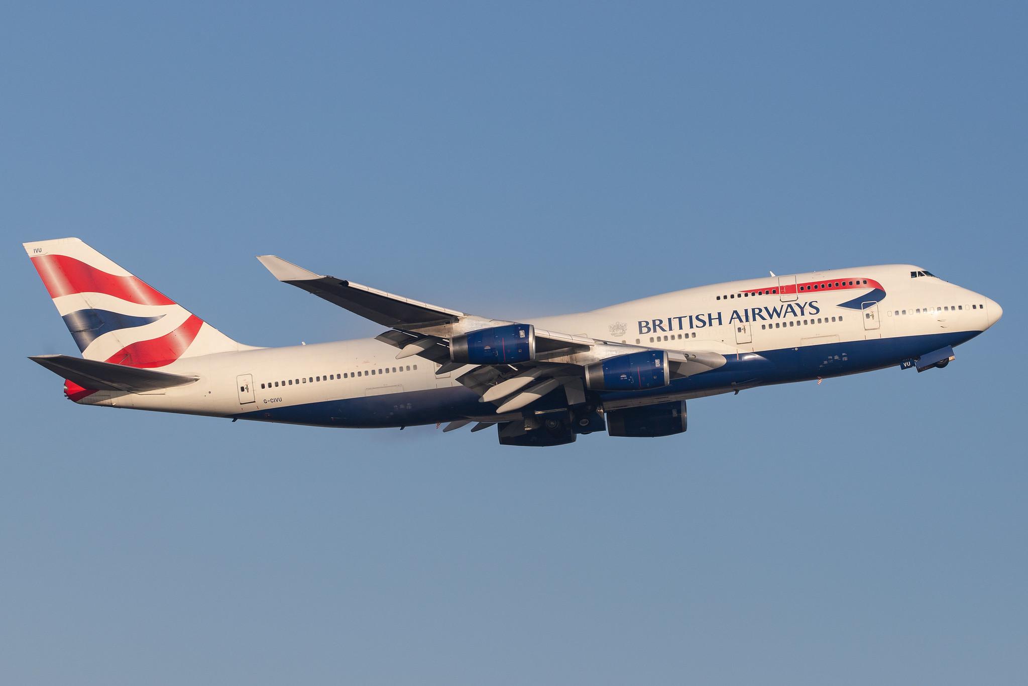 London Heathrow Airport: British Airways (BA / BAW) |  Boeing 747-436 B744 | G-CIVU | MSN 25810