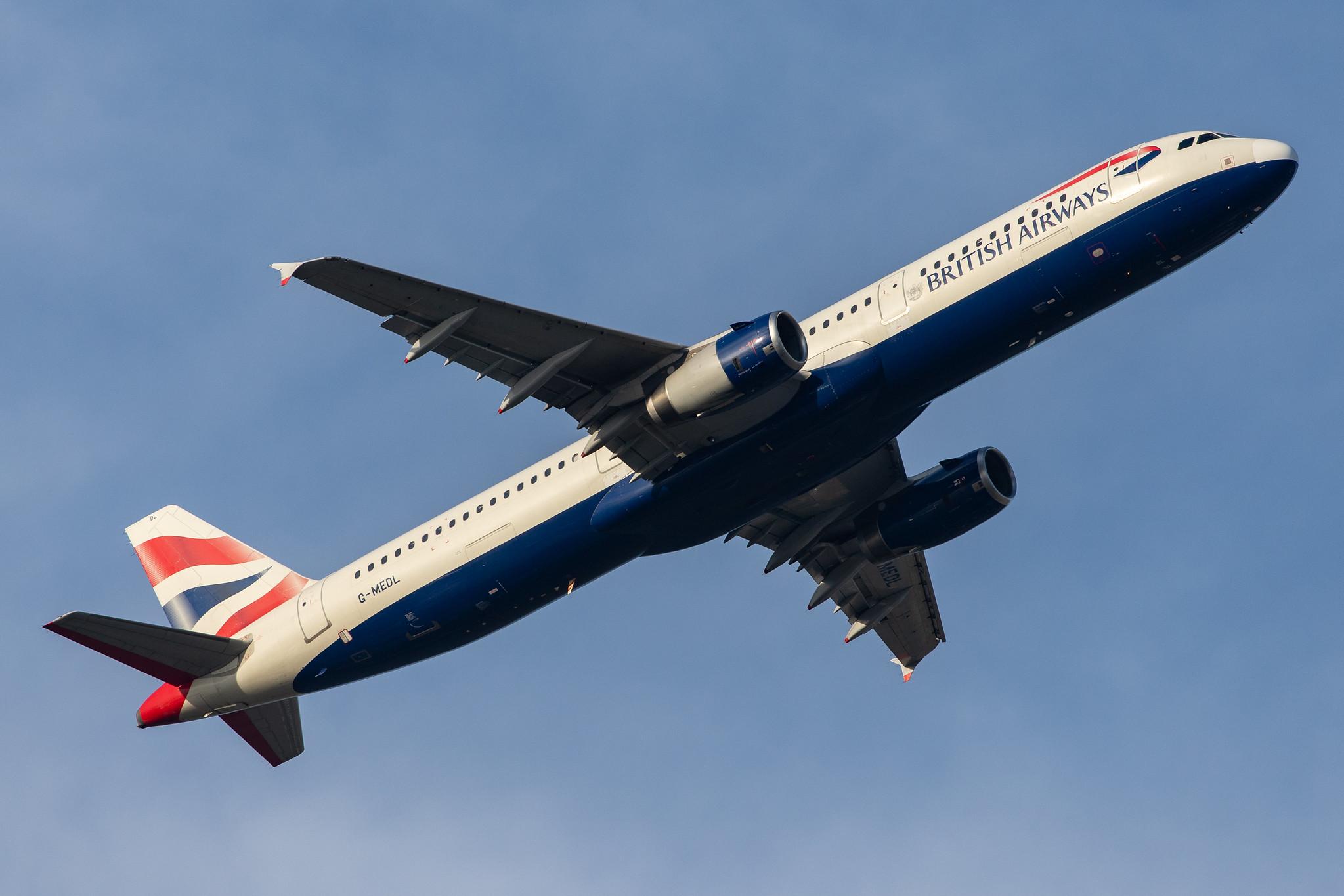 London Heathrow Airport: British Airways (BA / BAW) |  Airbus A321-231 A321 | G-MEDL | MSN 2653