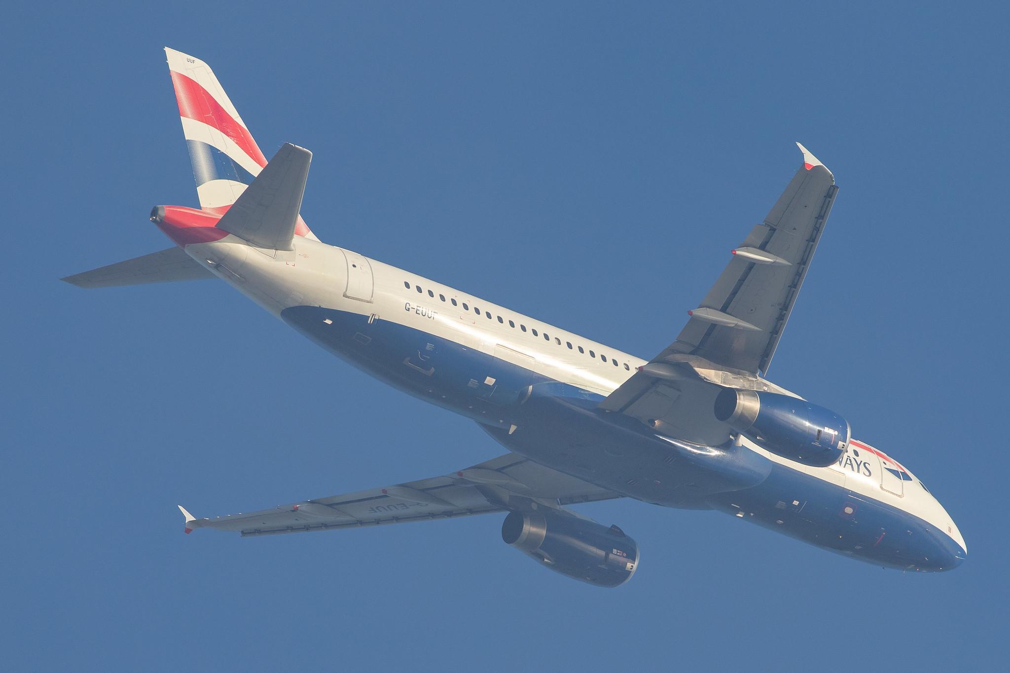 London Heathrow Airport: British Airways (BA / BAW) |  Airbus A320-232 A320 | G-EUUF | MSN 1806