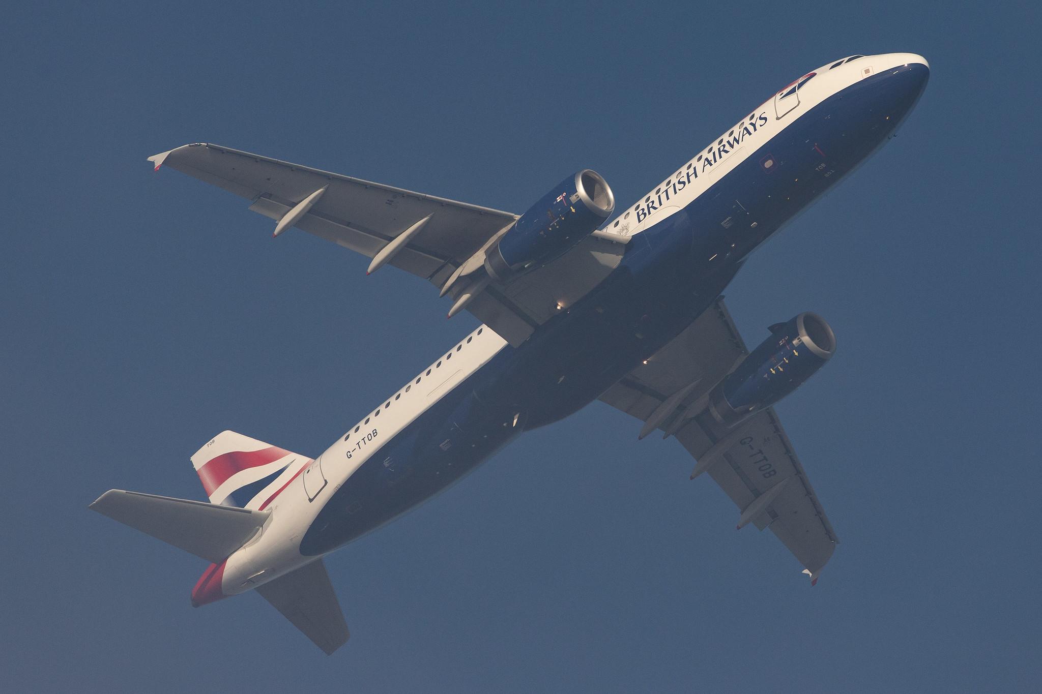 London Heathrow Airport: British Airways (BA / BAW) |  Airbus A320-232 A320 | G-TTOB | MSN 1687