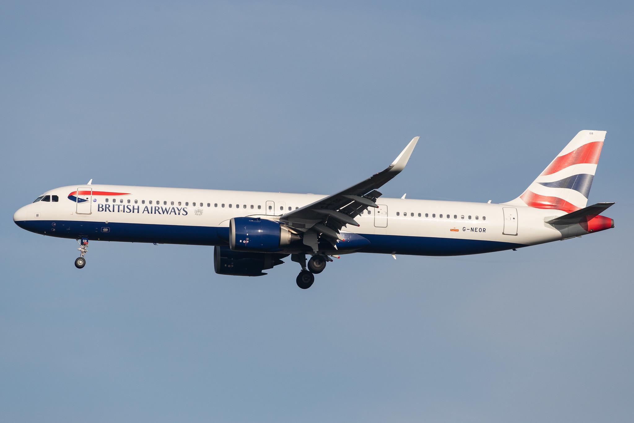 London Heathrow Airport: British Airways (BA / BAW) |  Airbus A321-251NX A21N | G-NEOR | MSN 8526