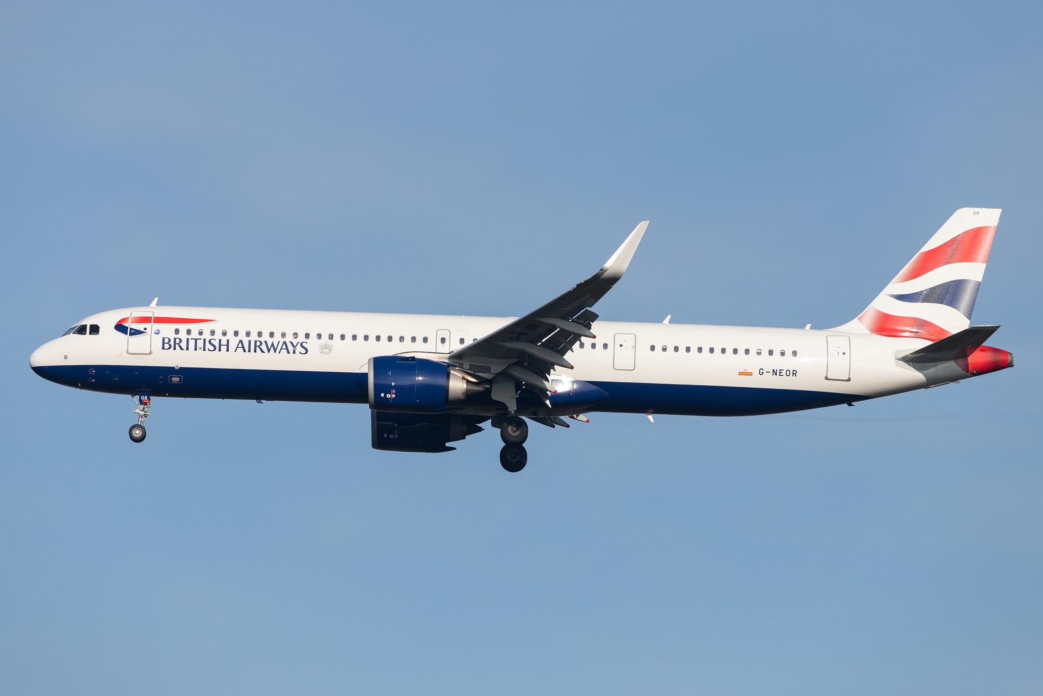 London Heathrow Airport: British Airways (BA / BAW) |  Airbus A321-251NX A21N | G-NEOR | MSN 8526
