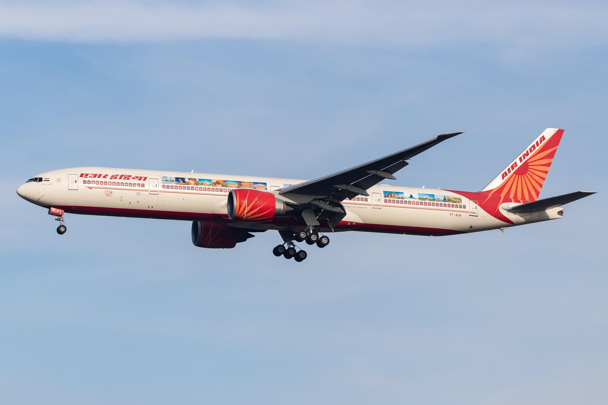 London Heathrow Airport: Air India (AI / AIC) |  Livery: Celebrating India Livery |  Boeing 777-337(ER) B77W | VT-ALN | MSN 36312