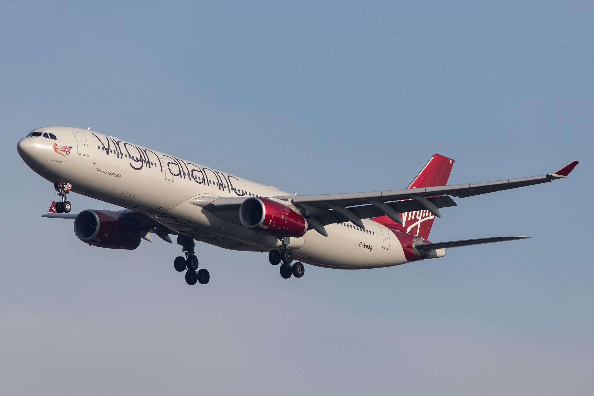 London Heathrow Airport: Virgin Atlantic (VS / VIR) |  Airbus A330-343 A333 | G-VWAG | MSN 1341