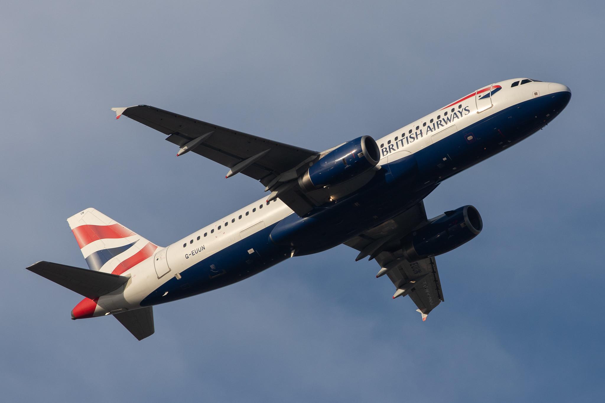 London Heathrow Airport: British Airways (BA / BAW) |  Airbus A320-232 A320 | G-EUUN | MSN 1910