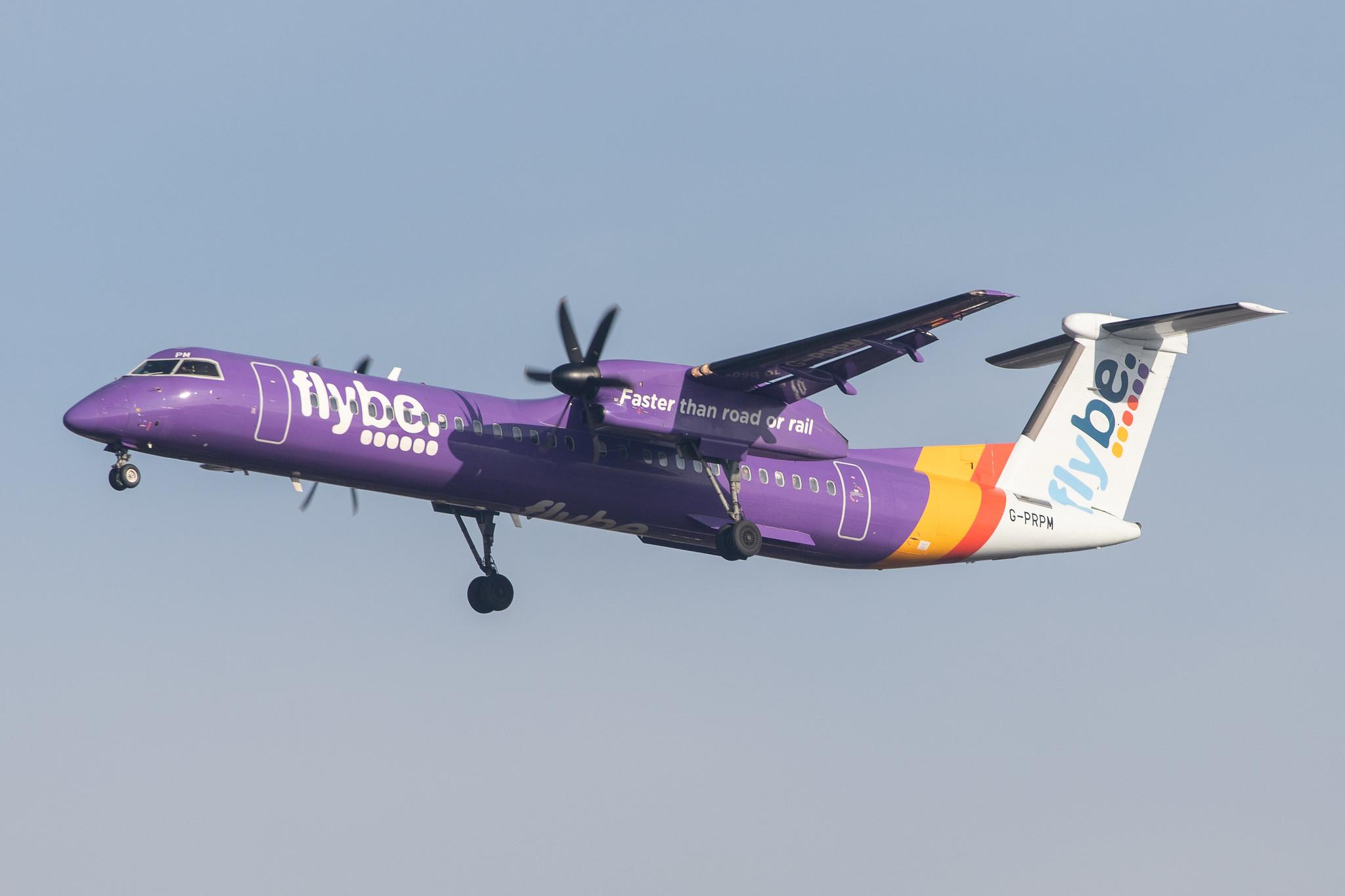 London Heathrow Airport: Flybe (BE / BEE) |  De Havilland Canada Dash 8-400 DH8D | G-PRPM | MSN 4188