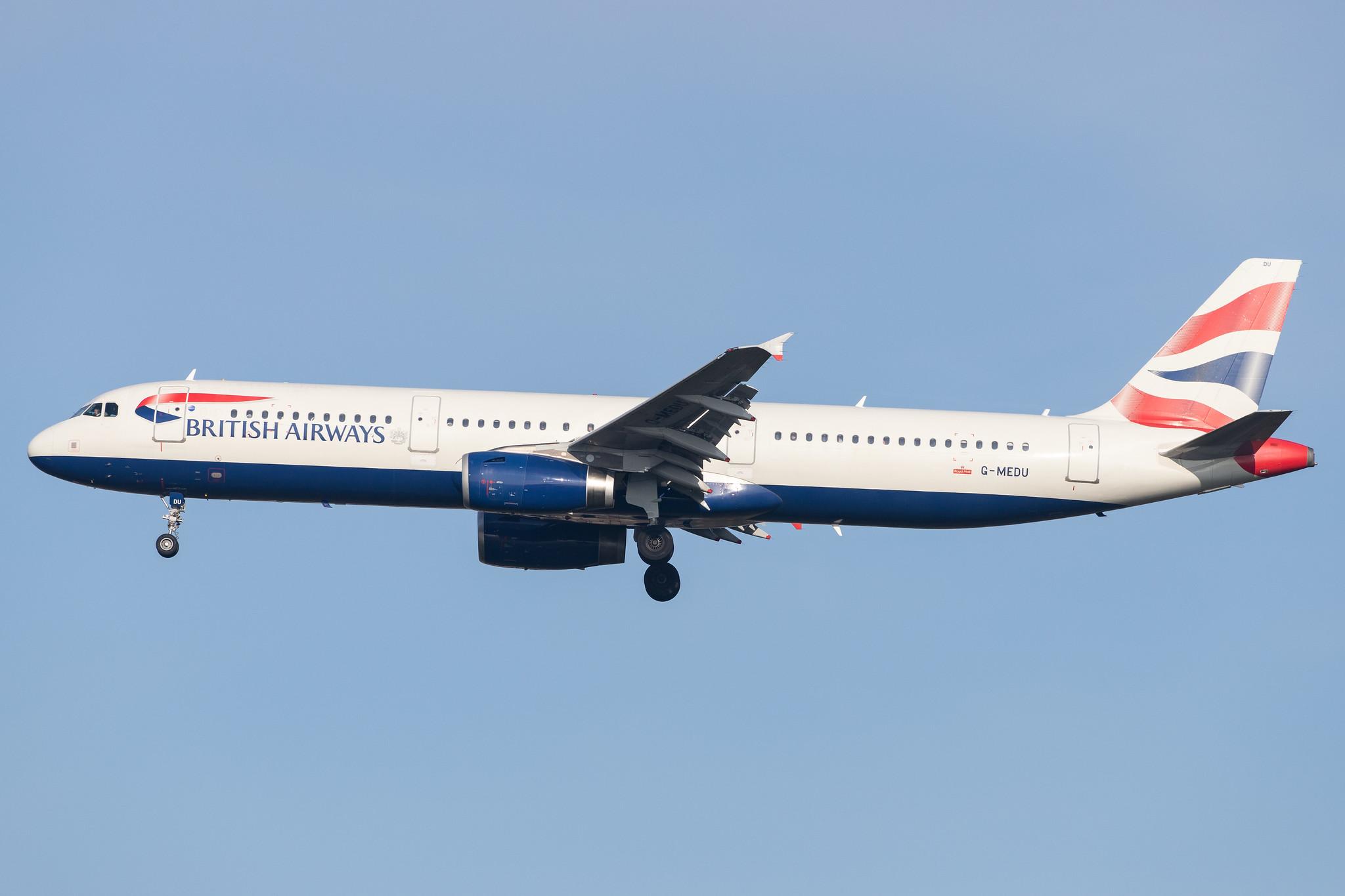 London Heathrow Airport: British Airways (BA / BAW) |  Airbus A321-231 A321 | G-MEDU | MSN 3926