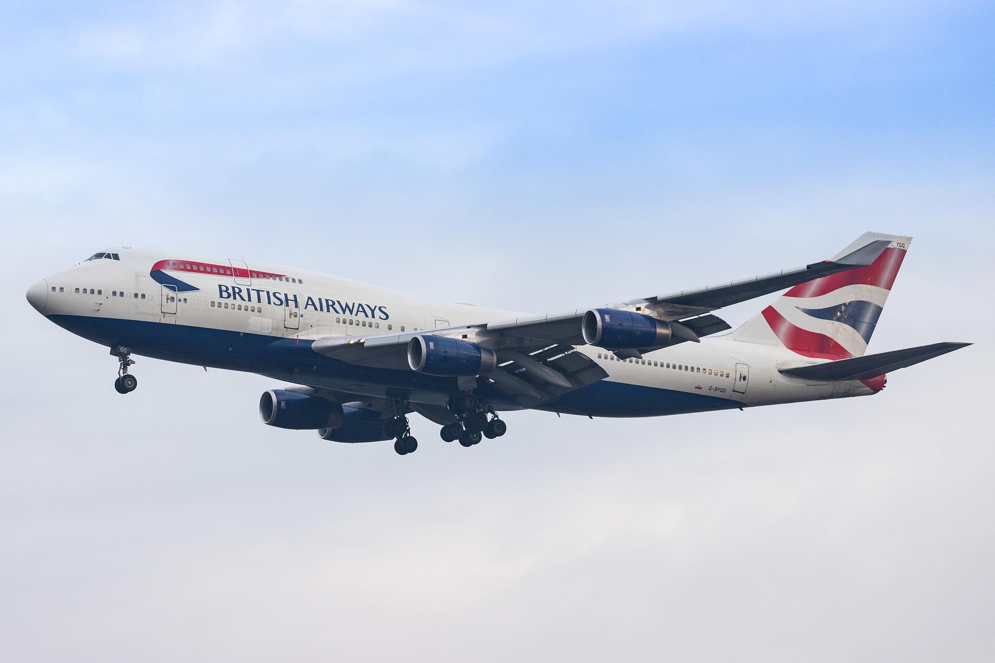 London Heathrow Airport: British Airways (BA / BAW) |  Boeing 747-436 B744 | G-BYGG | MSN 28859