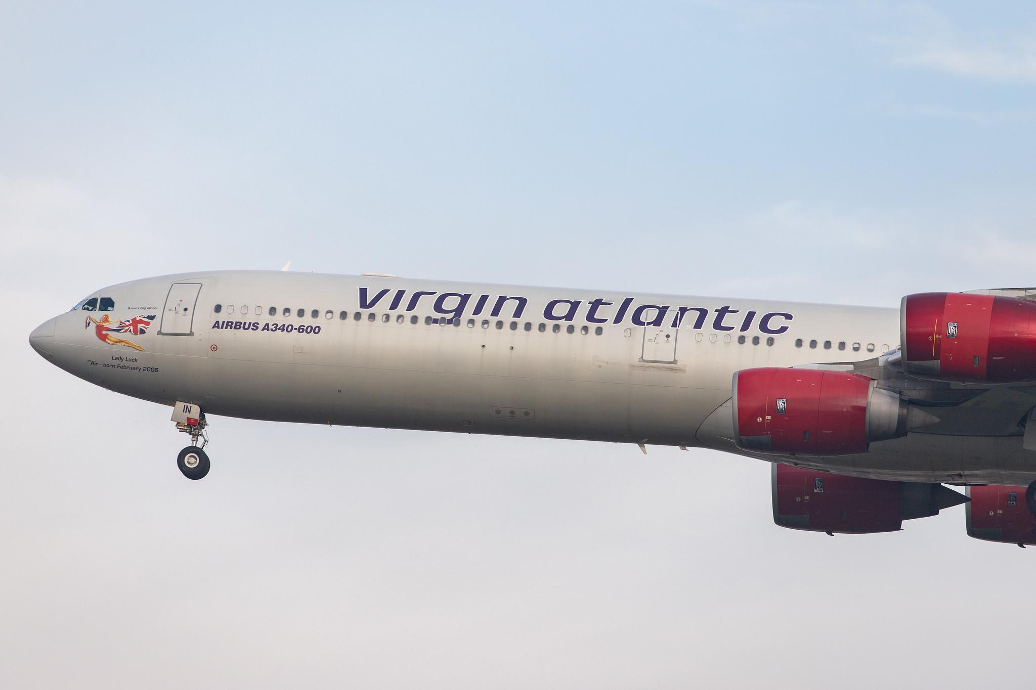 London Heathrow Airport: Virgin Atlantic (VS / VIR) |  Airbus A340-642 A346 | G-VWIN | MSN 0736