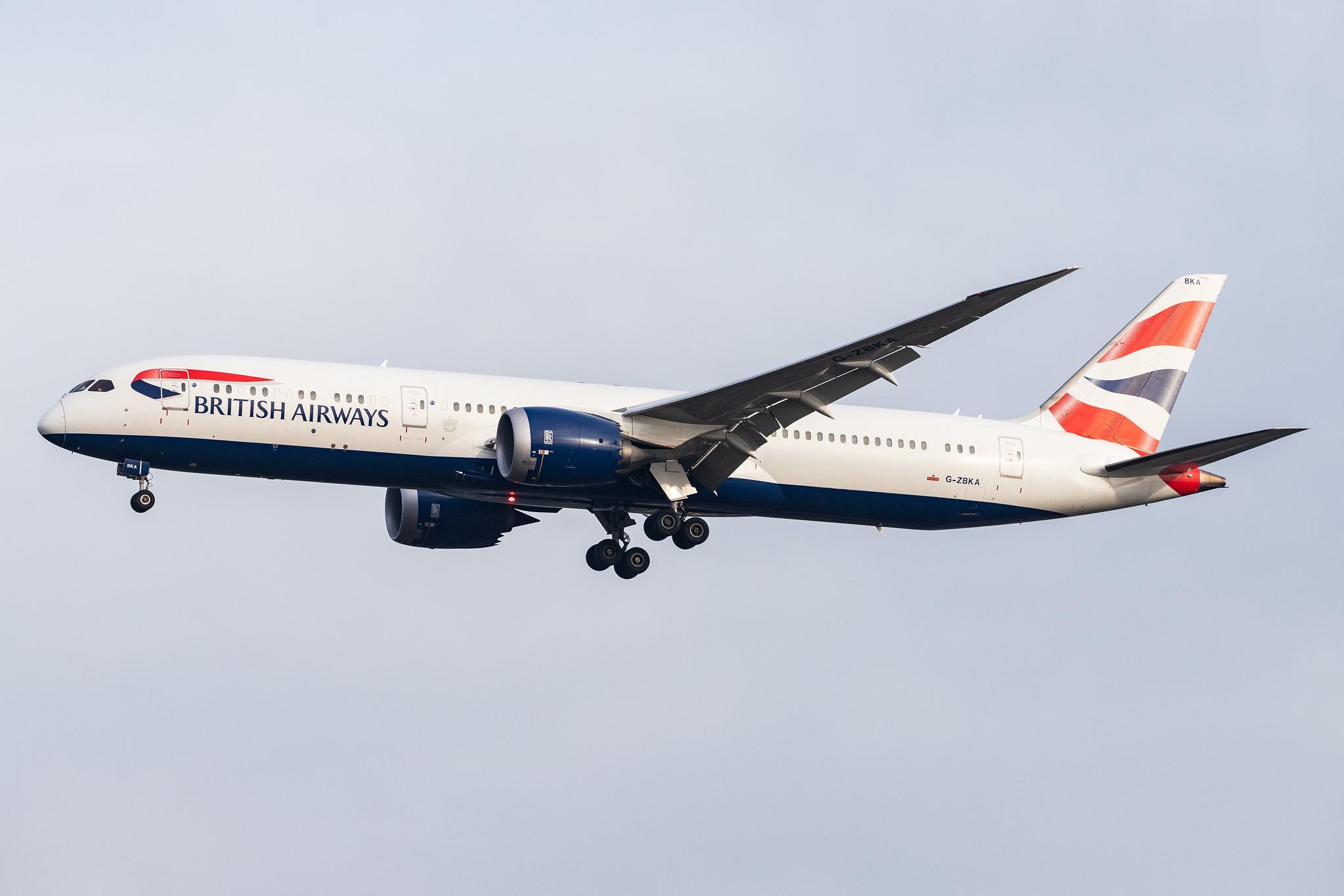 London Heathrow Airport: British Airways (BA / BAW) |  Boeing 787-9 Dreamliner B789 | G-ZBKA | MSN 38616