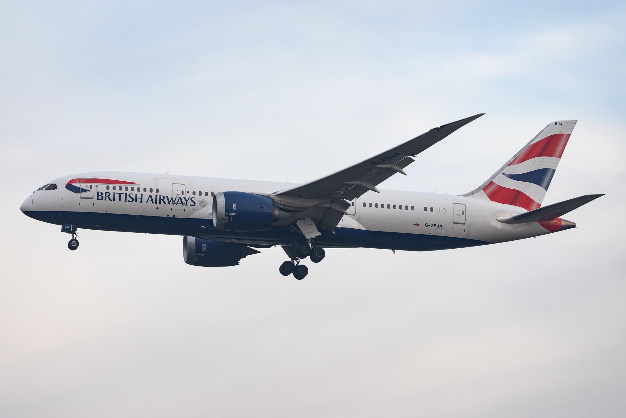 London Heathrow Airport: British Airways (BA / BAW) |  Boeing 787-8 Dreamliner B788 | G-ZBJA | MSN 38609