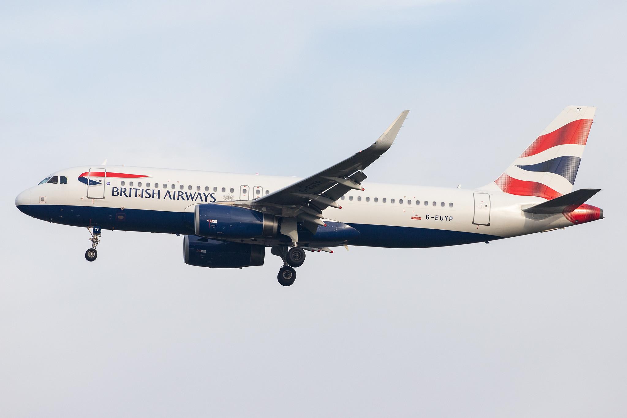 London Heathrow Airport: British Airways (BA / BAW) |  Airbus A320-232 A320 | G-EUYP | MSN 5784