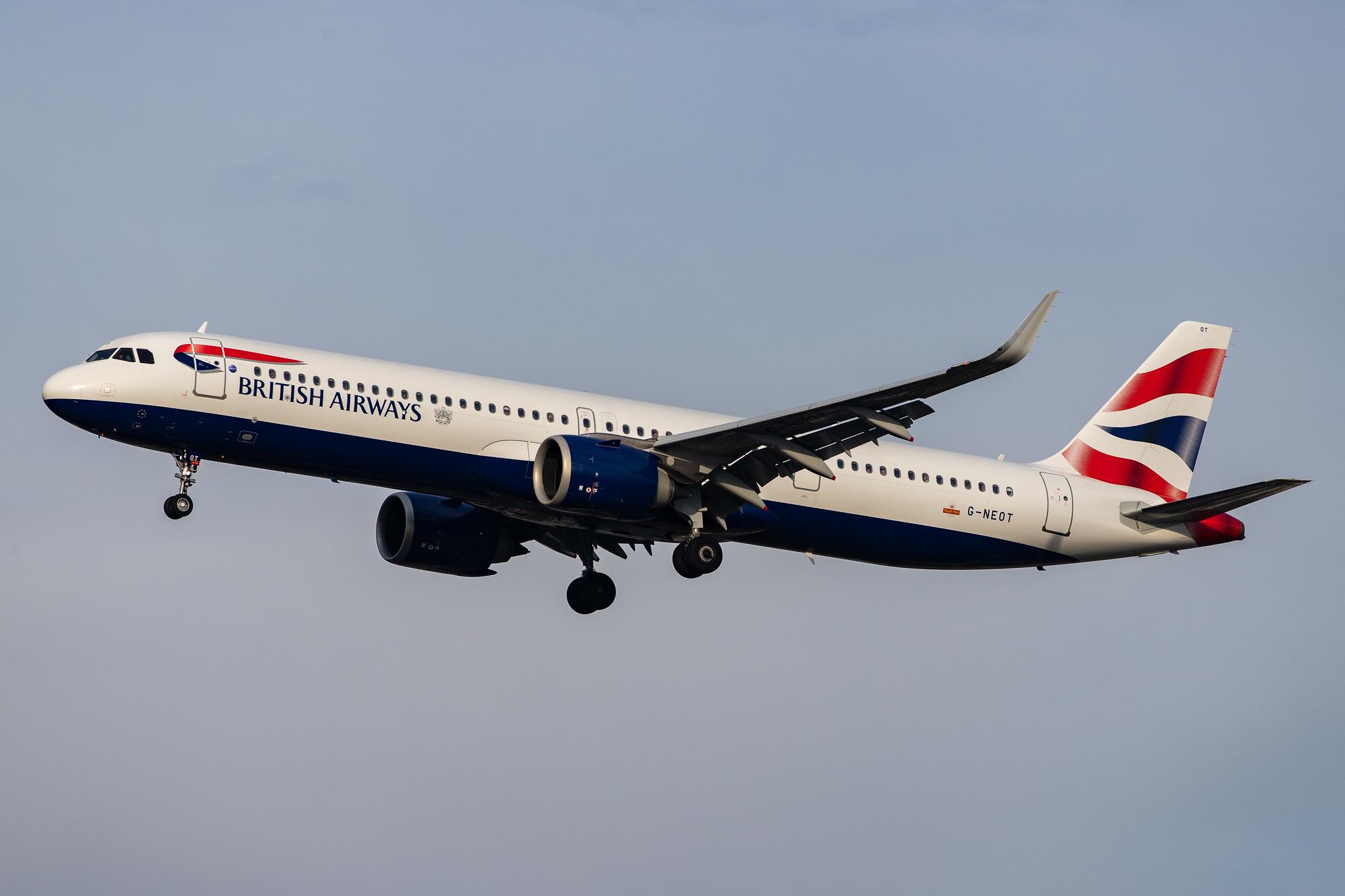 London Heathrow Airport: British Airways (BA / BAW) |  Airbus A321-251NX A21N | G-NEOT | MSN 8718
