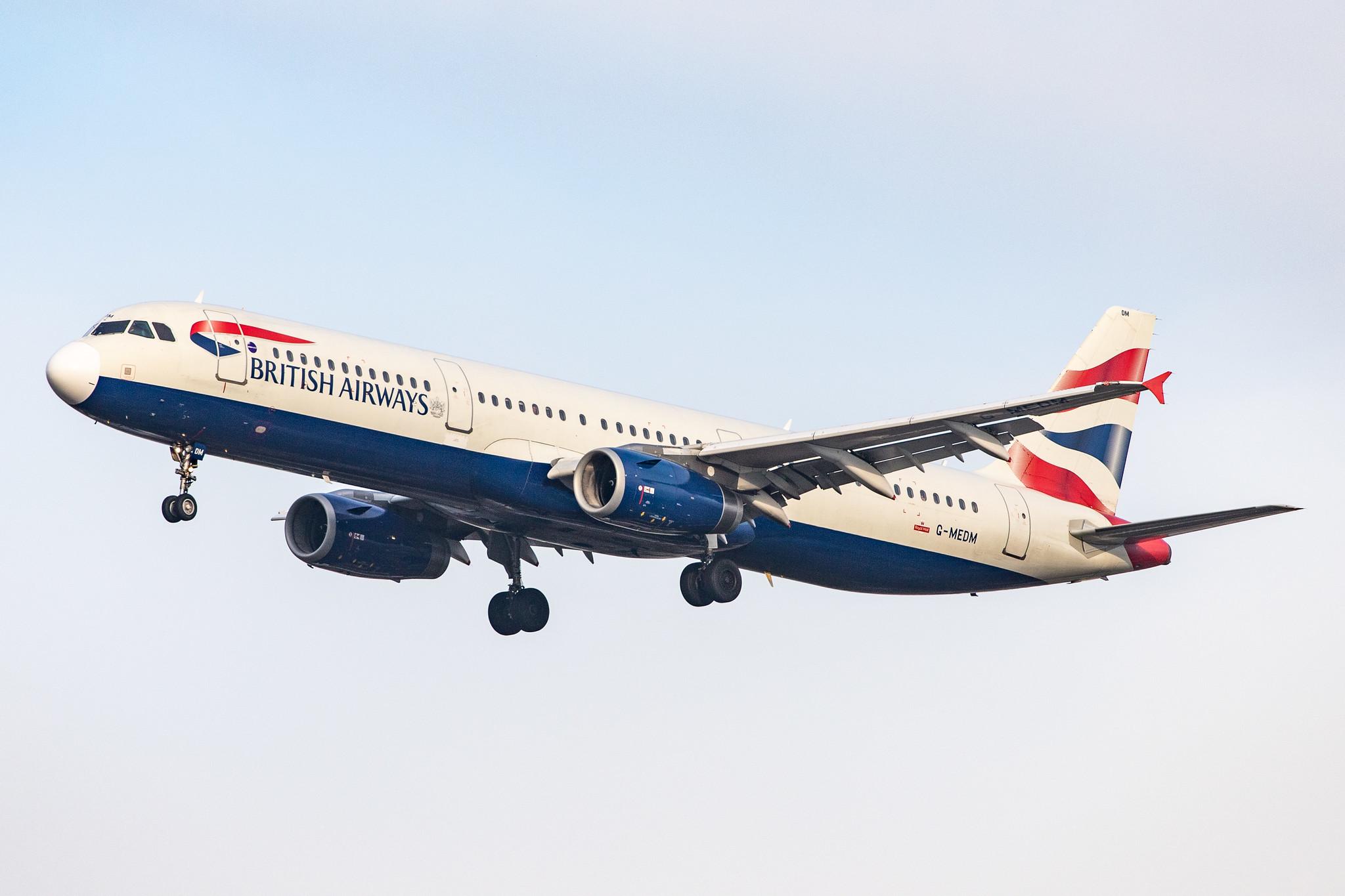 London Heathrow Airport: British Airways (BA / BAW) |  Airbus A321-231 A321 | G-MEDM | MSN 2799