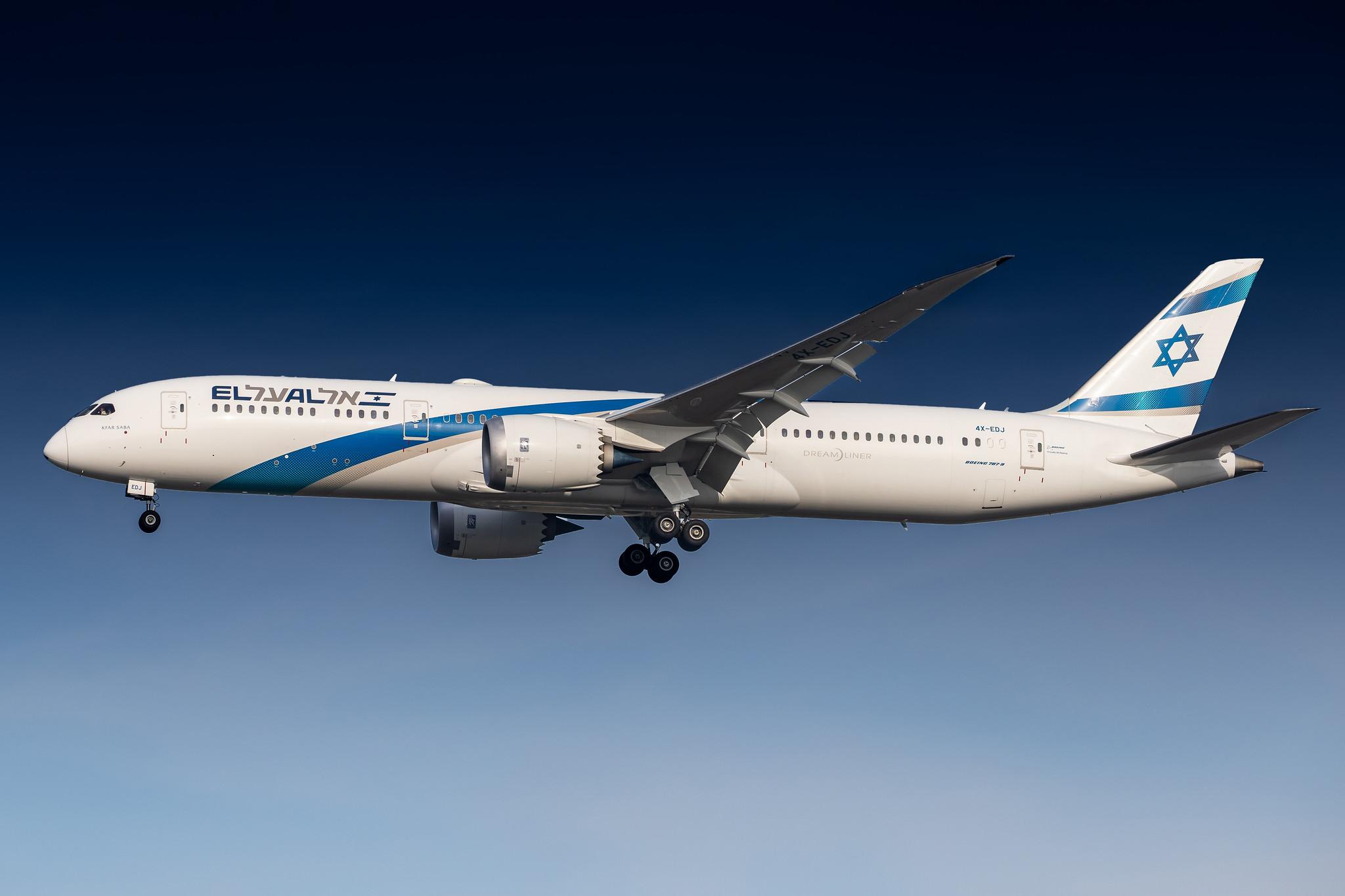 London Heathrow Airport: El Al Israel Airlines (LY / ELY) | Operator: El Al |  Boeing 787-9 Dreamliner B789 | 4X-EDJ | MSN 65086