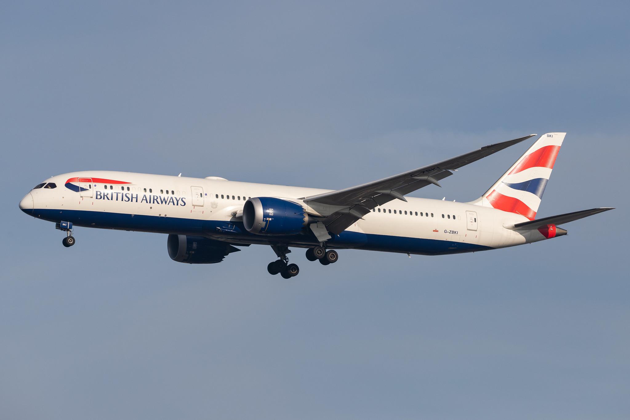 London Heathrow Airport: British Airways (BA / BAW) |  Boeing 787-9 Dreamliner B789 | G-ZBKI | MSN 38625