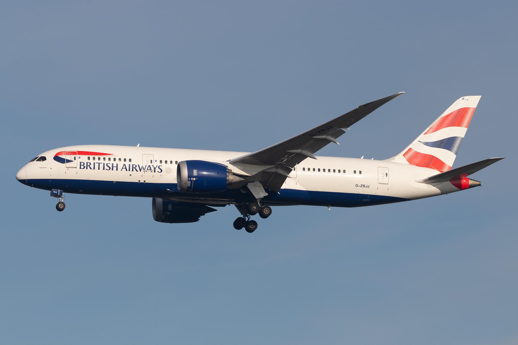 London Heathrow Airport: British Airways (BA / BAW) |  Boeing 787-8 Dreamliner B788 | G-ZBJJ | MSN 60629
