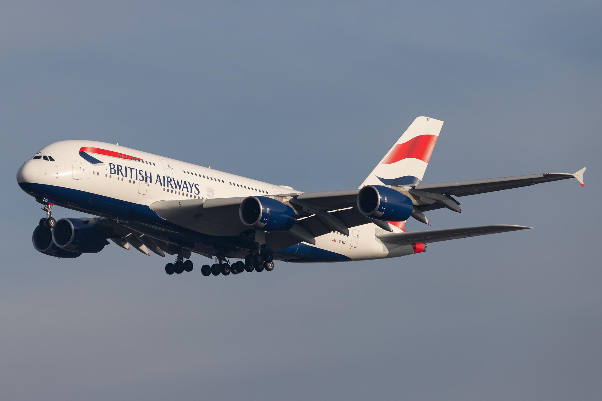 London Heathrow Airport: British Airways (BA / BAW) |  Airbus A380-841 A388 | G-XLEE | MSN 148