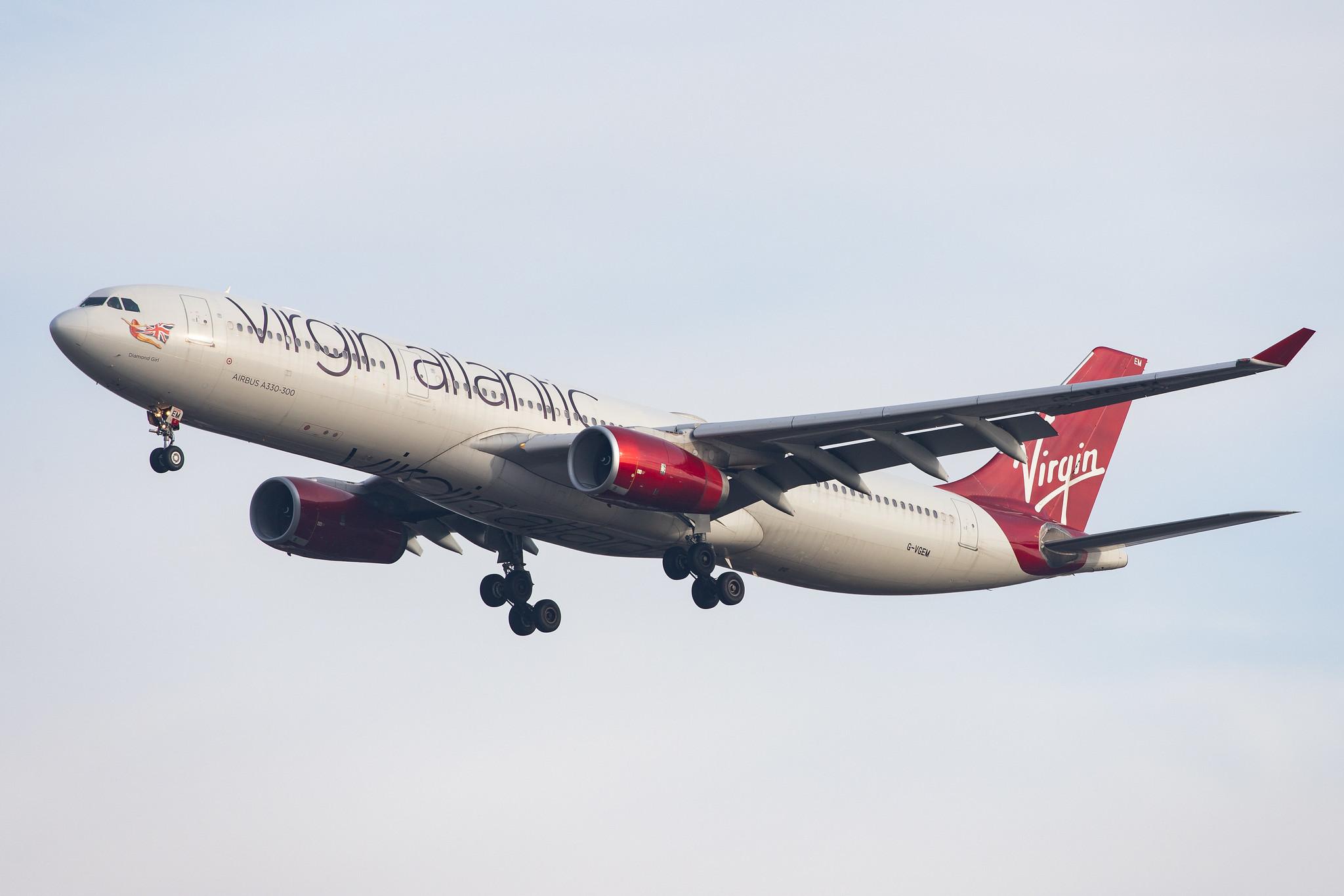 London Heathrow Airport: Virgin Atlantic (VS / VIR) |  Airbus A330-343 A333 | G-VGEM | MSN 1215