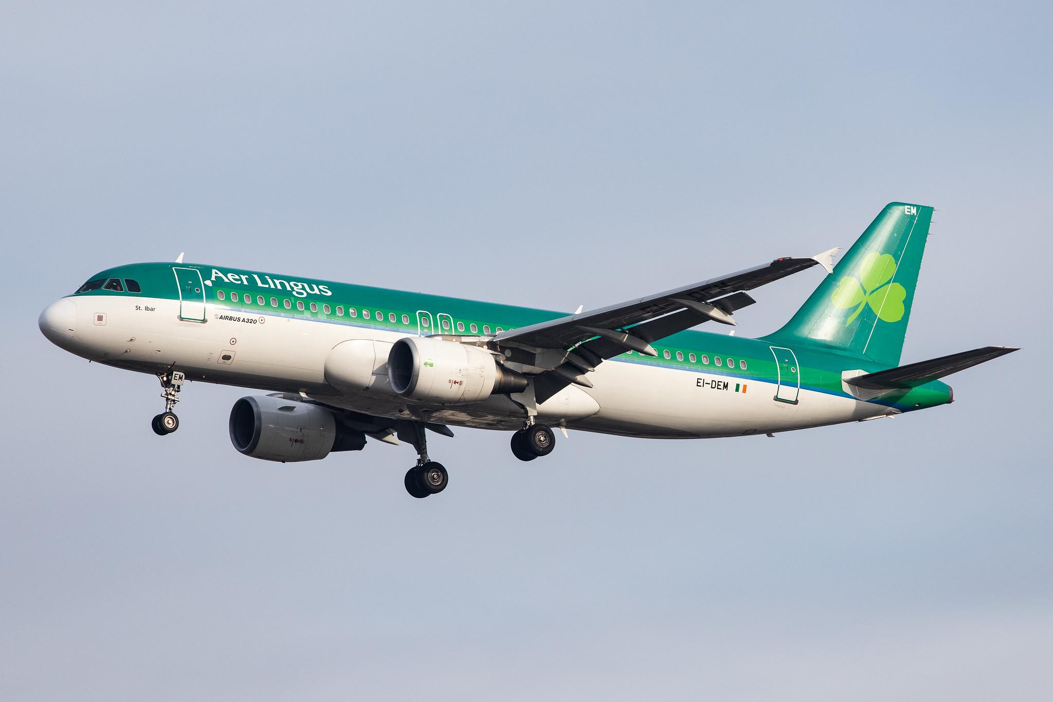 London Heathrow Airport: Aer Lingus (EI / EIN) |  Airbus A320-214 A320 | EI-DEM | MSN 2411