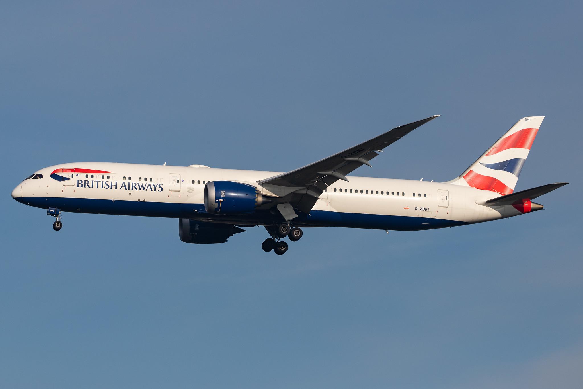 London Heathrow Airport: British Airways (BA / BAW) |  Boeing 787-9 Dreamliner B789 | G-ZBKI | MSN 38625