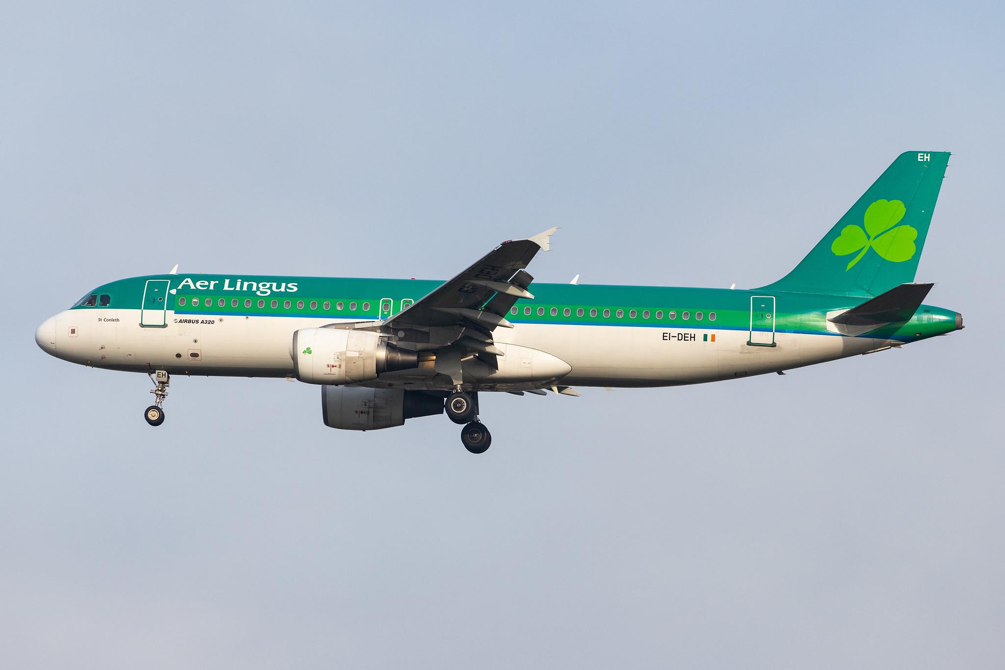 London Heathrow Airport: Aer Lingus (EI / EIN) |  Airbus A320-214 A320 | EI-DEH | MSN 2294