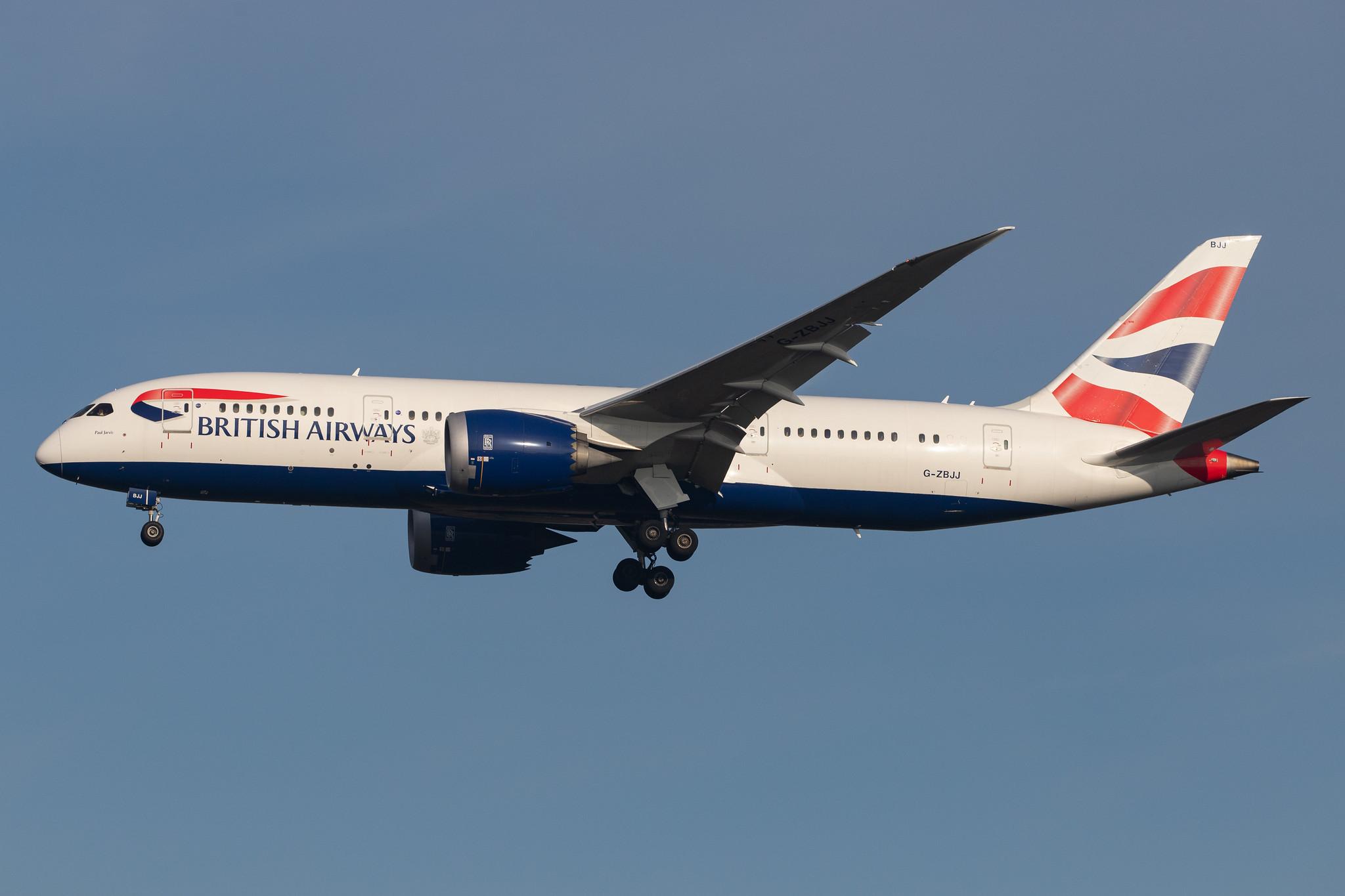 London Heathrow Airport: British Airways (BA / BAW) |  Boeing 787-8 Dreamliner B788 | G-ZBJJ | MSN 60629