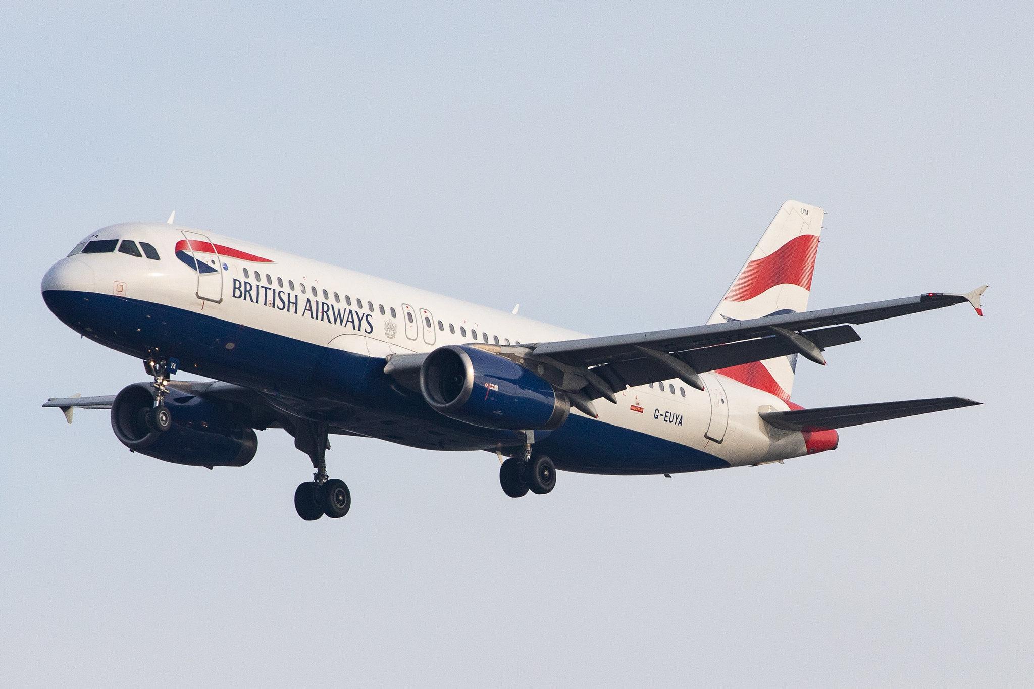 London Heathrow Airport: British Airways (BA / BAW) |  Airbus A320-232 A320 | G-EUYA | MSN 3697