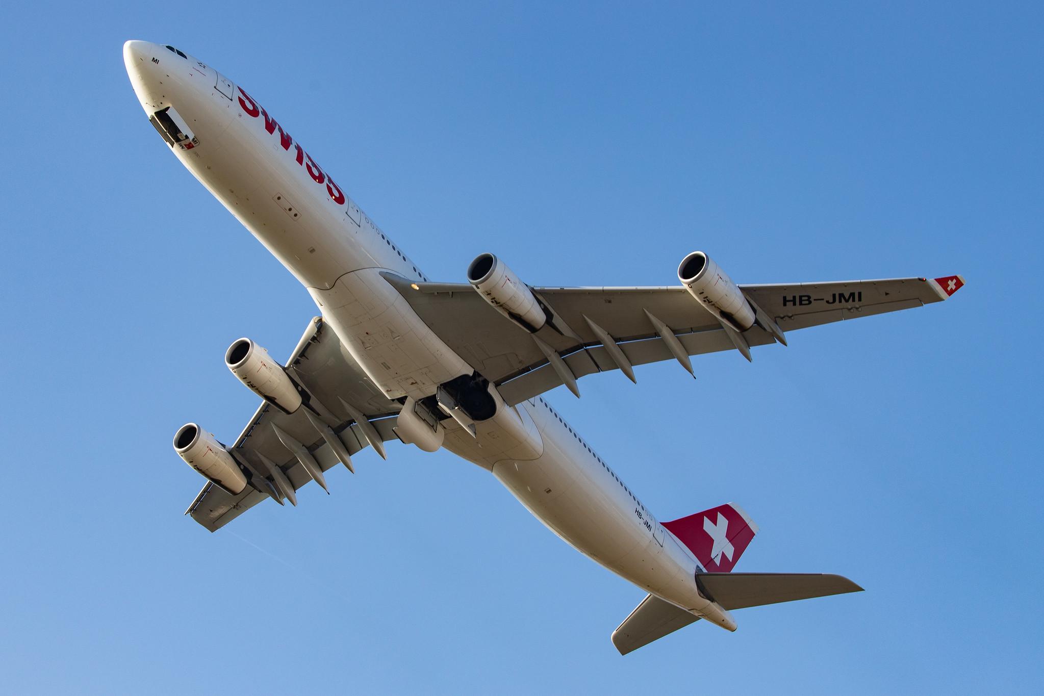 Flughafen Zürich: Swiss (LX / SWR) |  Airbus A340-313 A343 | HB-JMI | MSN 0598