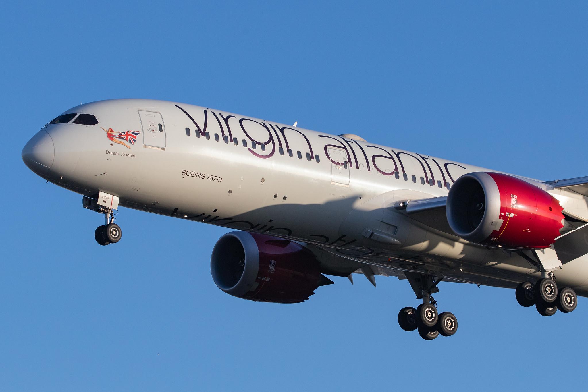 London Heathrow Airport: Virgin Atlantic (VS / VIR) |  Boeing 787-9 Dreamliner B789 | G-VZIG | MSN 37969