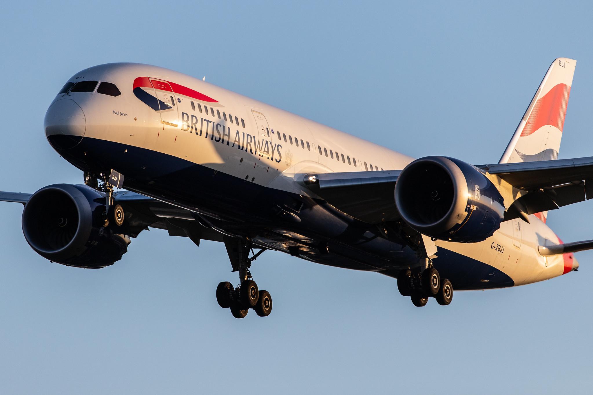 London Heathrow Airport: British Airways (BA / BAW) |  Boeing 787-8 Dreamliner B788 | G-ZBJJ | MSN 60629