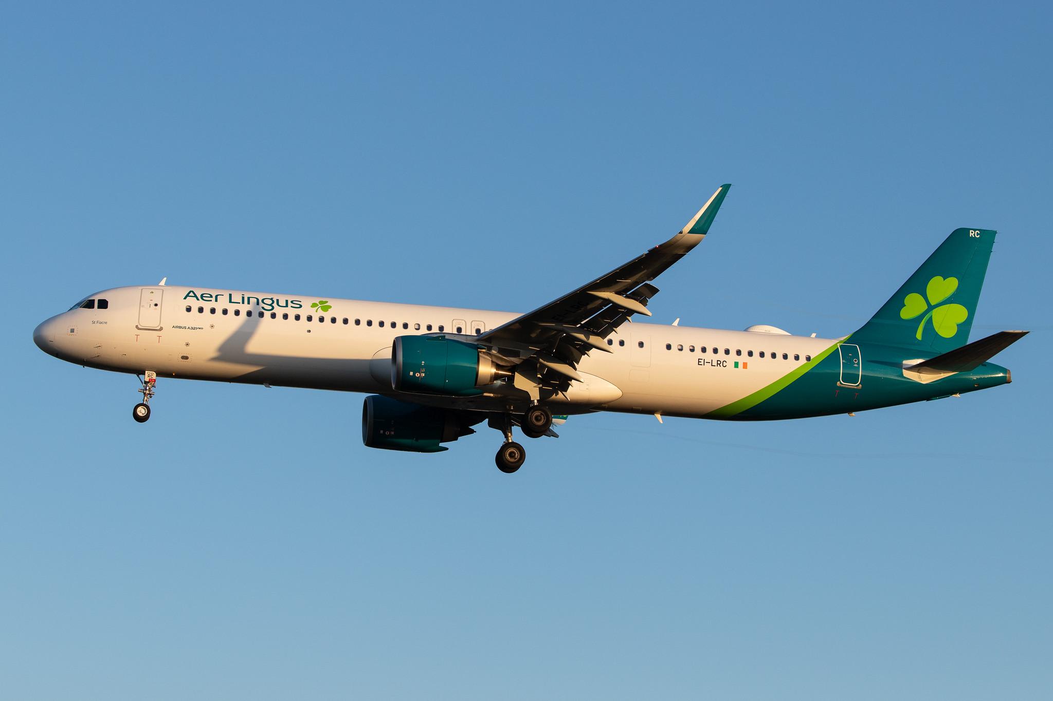 London Heathrow Airport: Aer Lingus (EI / EIN) |  Airbus A321-253NX A21N | EI-LRC | MSN 8965