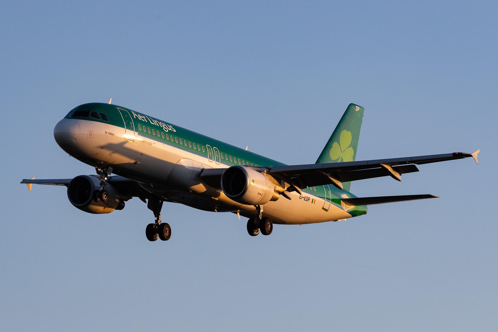 London Heathrow Airport: Aer Lingus (EI / EIN) |  Airbus A320-214 A320 | EI-EDP | MSN 3781