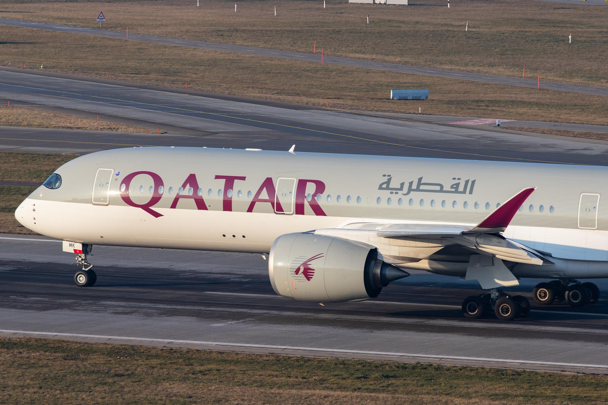 Flughafen Zürich: Qatar Airways (QR / QTR) |  Airbus A350-941 A359 | A7-AMK | MSN 249