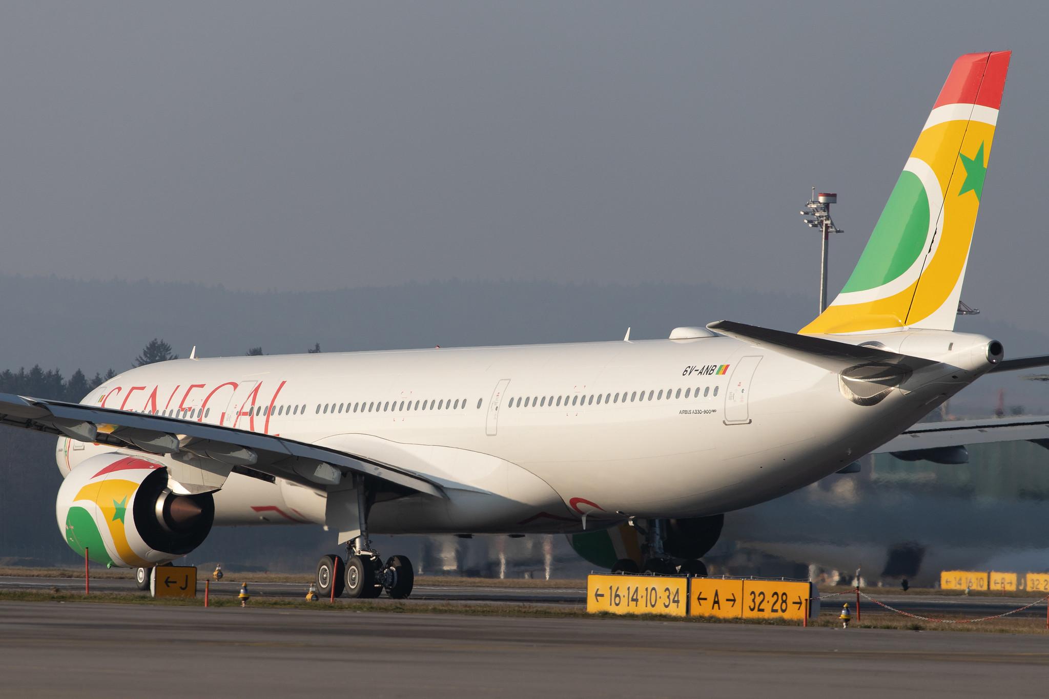 Flughafen Zürich: Air Senegal (HC / SZN) |  Airbus A330-941 A339 | 6V-ANB | MSN 1923