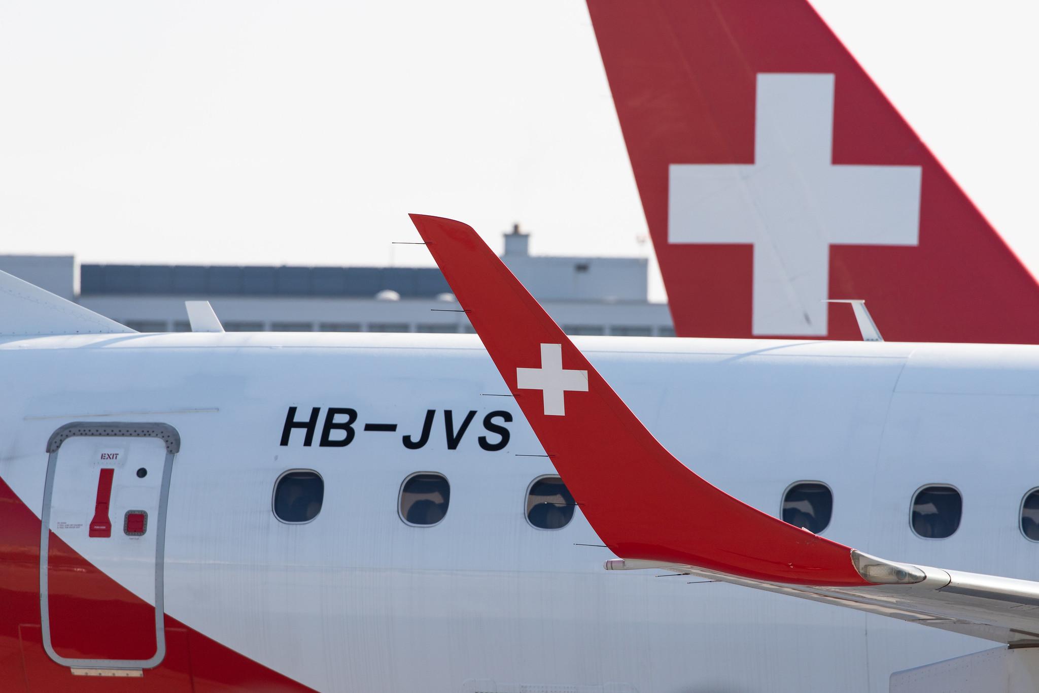 Flughafen Zürich: Helvetic Airways (2L / OAW) |  Embraer E190AR E190 | HB-JVS | MSN 19000265