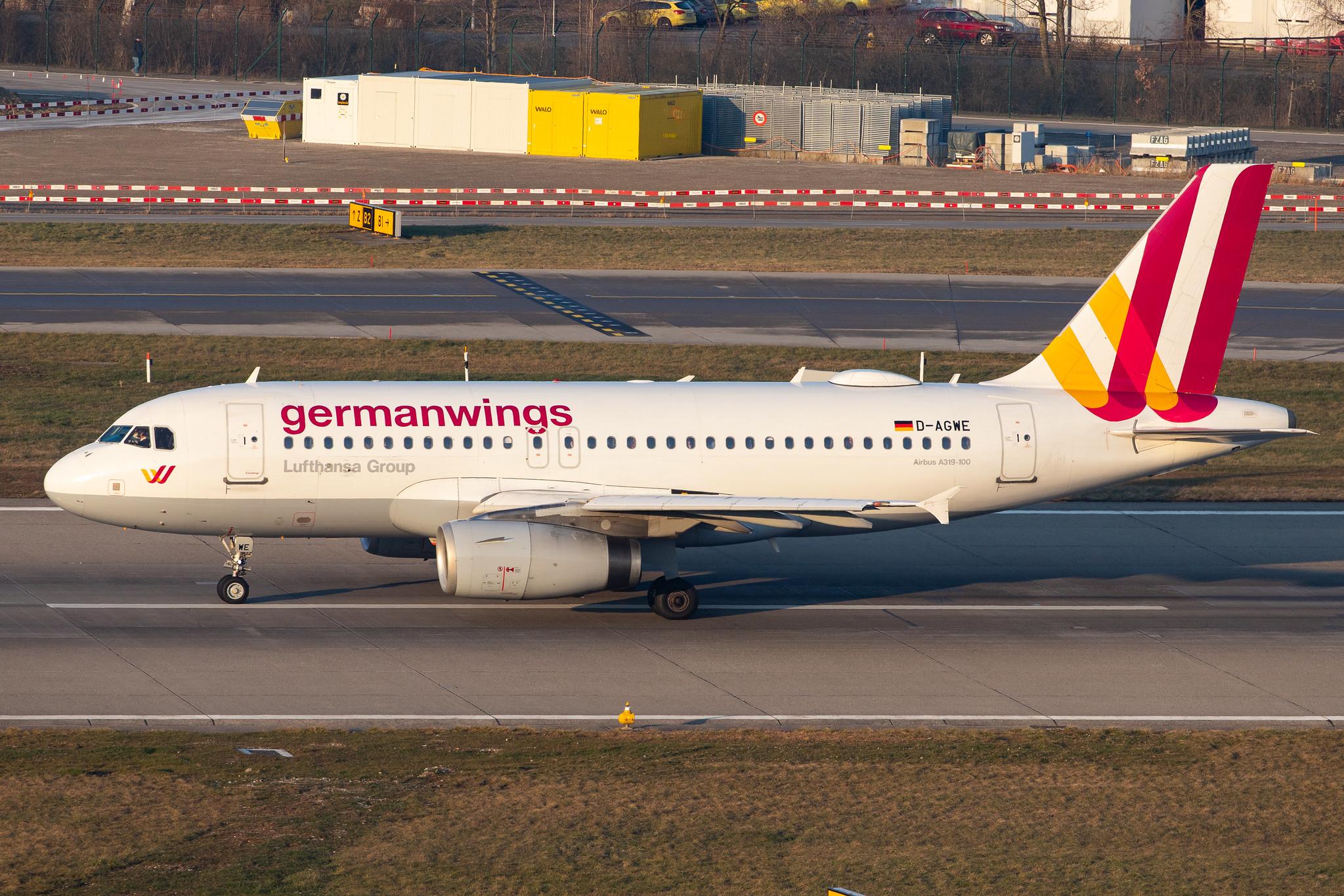 Flughafen Zürich: Eurowings (EW / EWG) |  Airbus A319-132 A319 | D-AGWE | MSN 3128