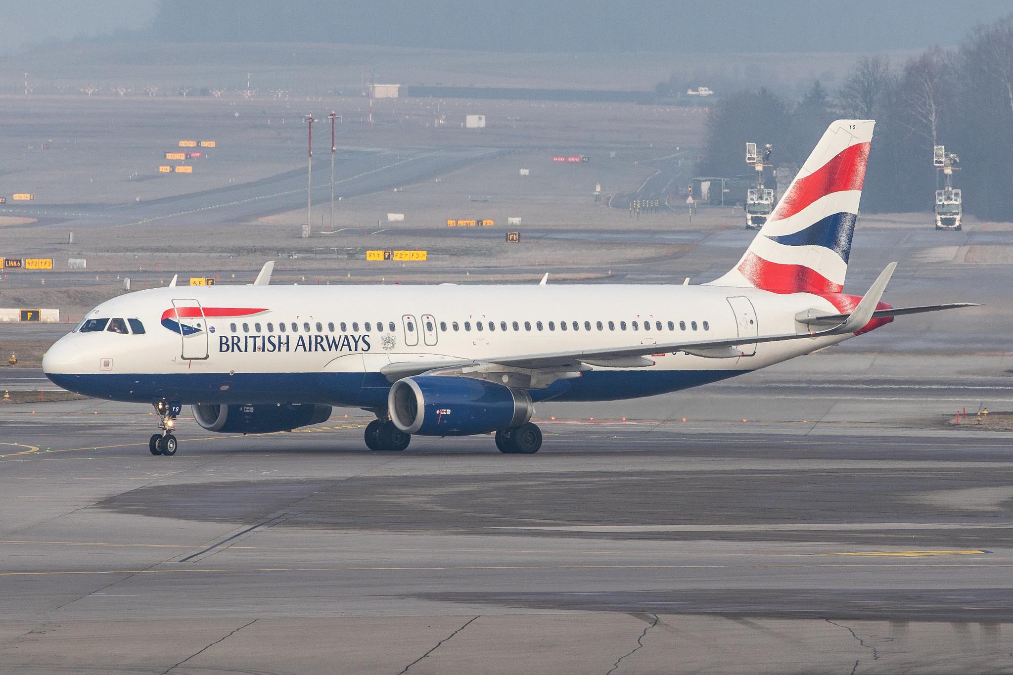 Flughafen Zürich: British Airways (BA / BAW) |  Airbus A320-232 A320 | G-EUYS | MSN 5948