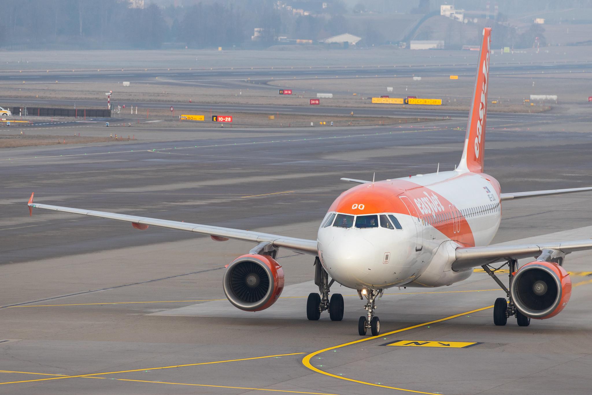 Flughafen Zürich: easyJet (U2 / EZY) | Operator: easyJet Europe |  Airbus A319-111 A319 | OE-LQO | MSN 3754