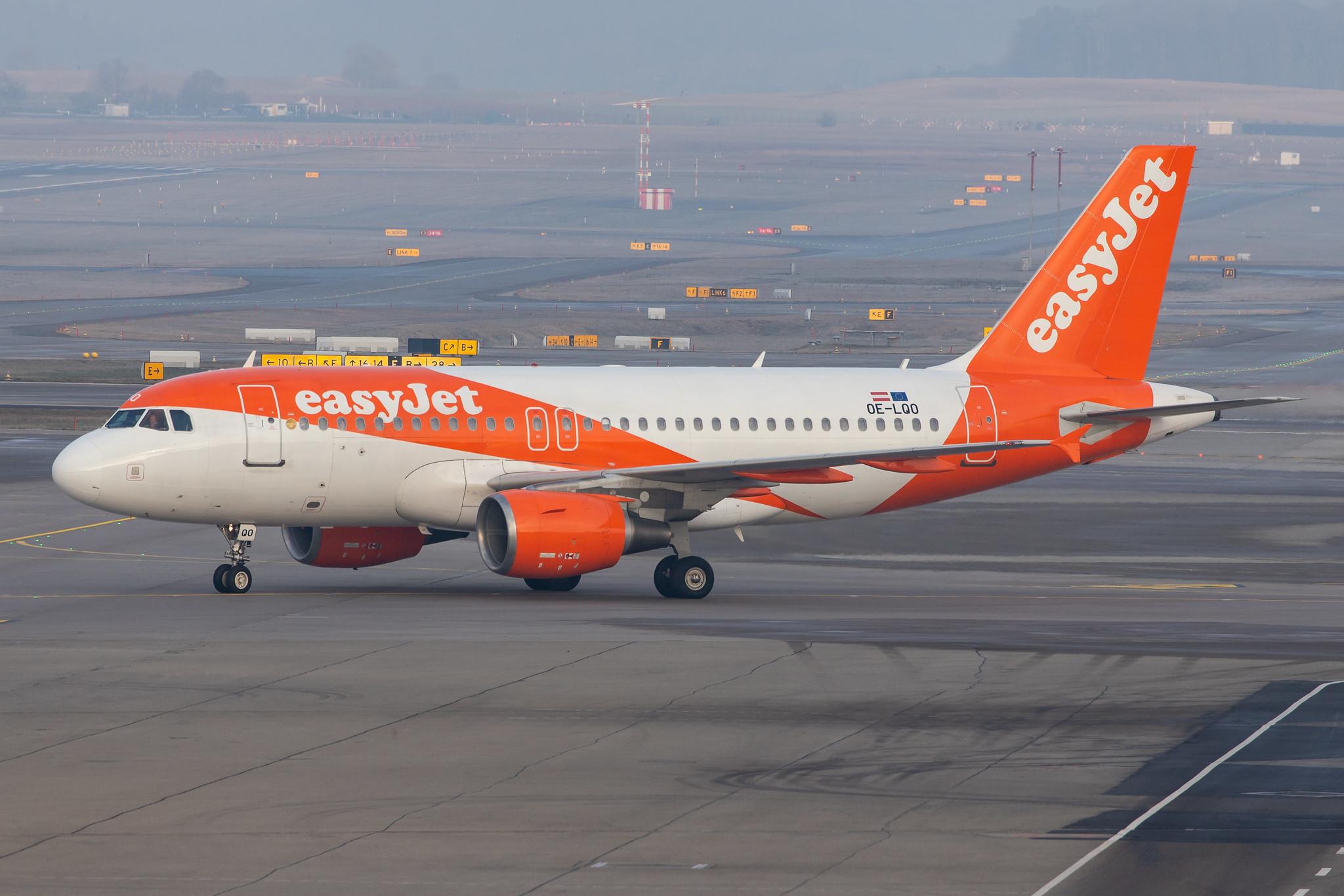 Flughafen Zürich: easyJet (U2 / EZY) | Operator: easyJet Europe |  Airbus A319-111 A319 | OE-LQO | MSN 3754