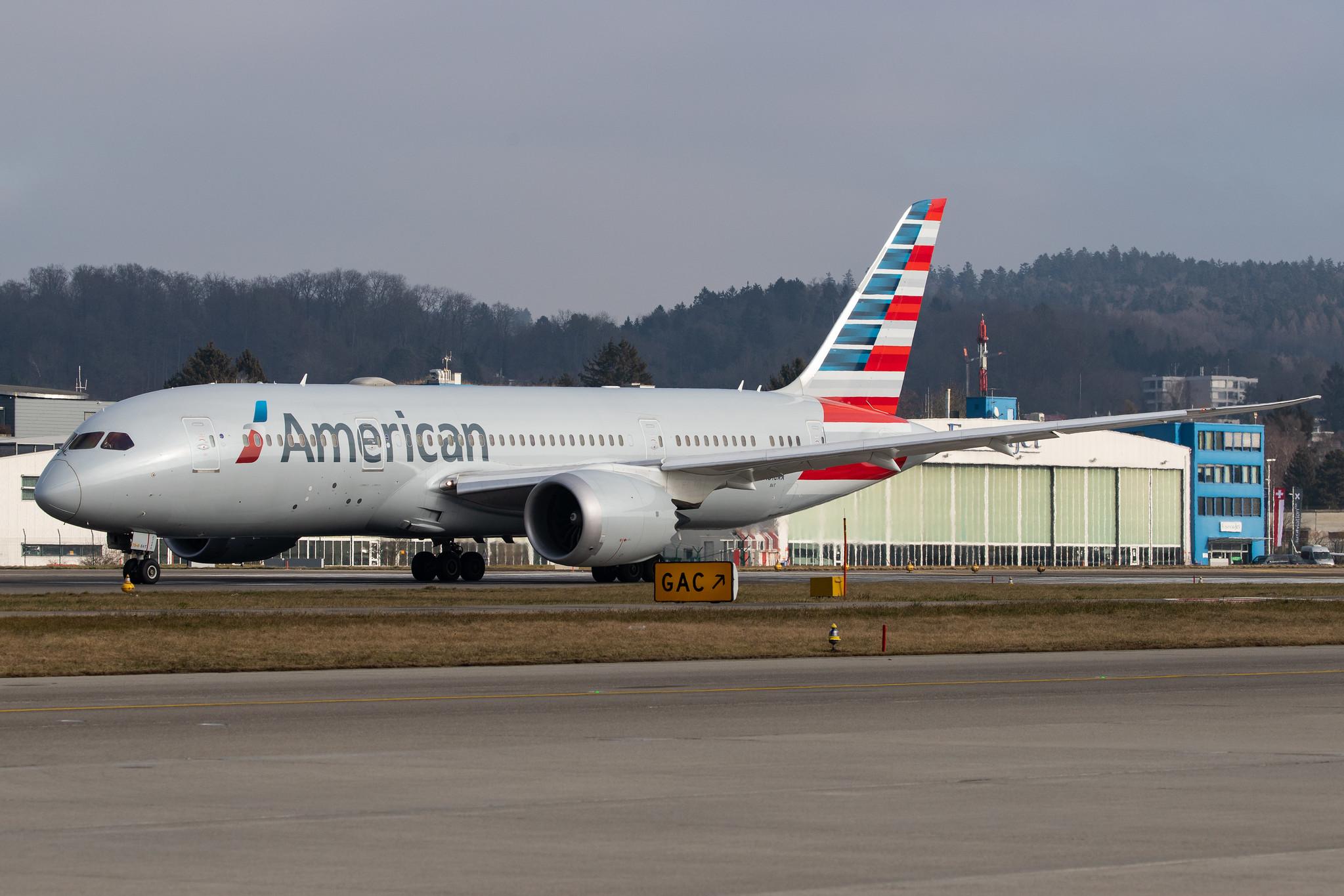 Flughafen Zürich: American Airlines (AA / AAL) |  Boeing 787-8 Dreamliner B788 | N816AA | MSN 40634